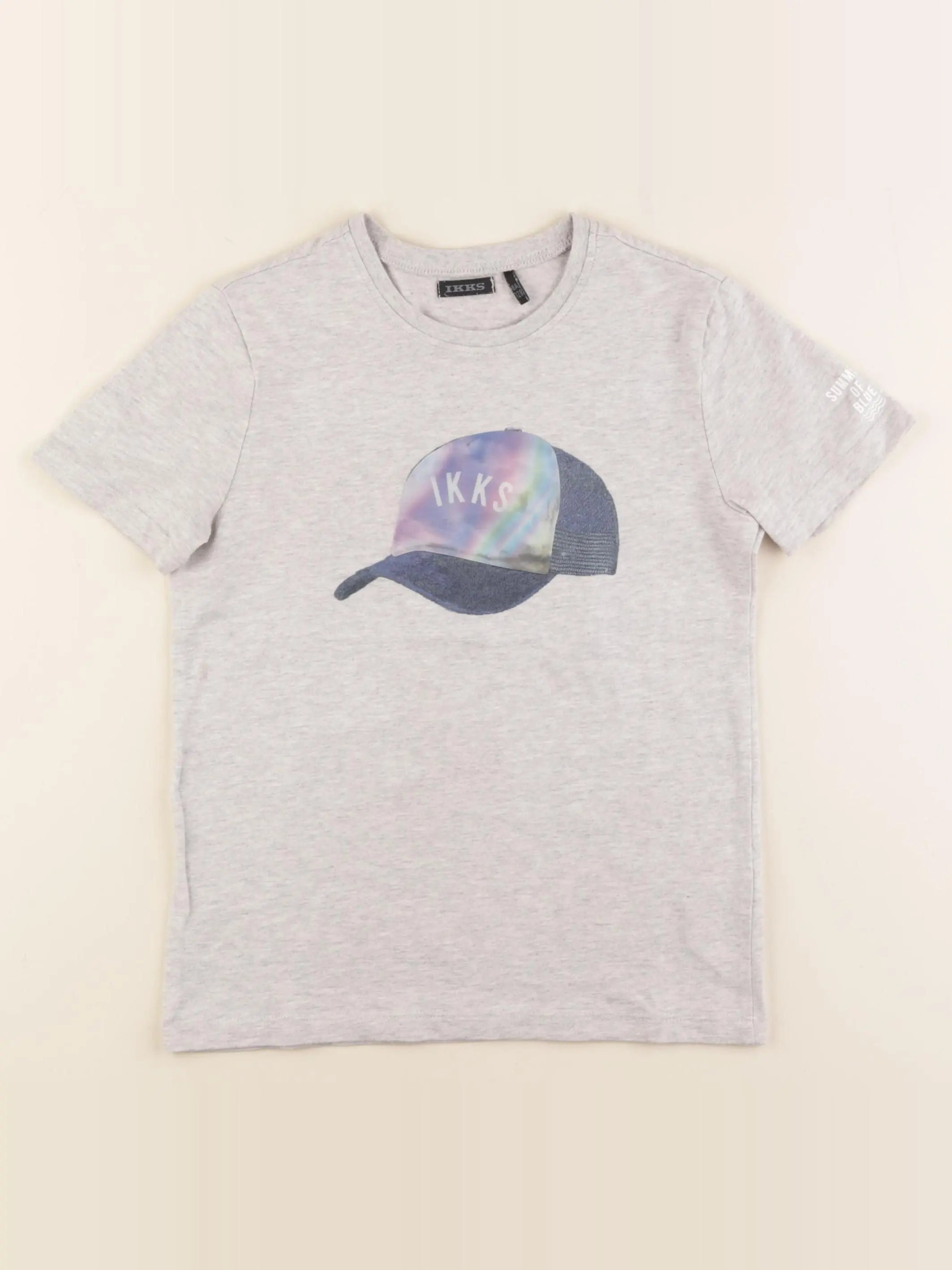 IKKS - tee-shirt gris - 8 ans