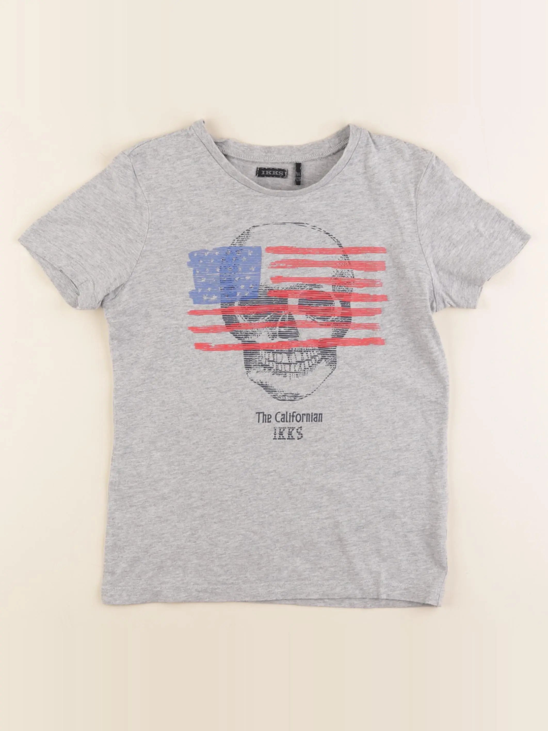 IKKS - tee-shirt gris - 8 ans