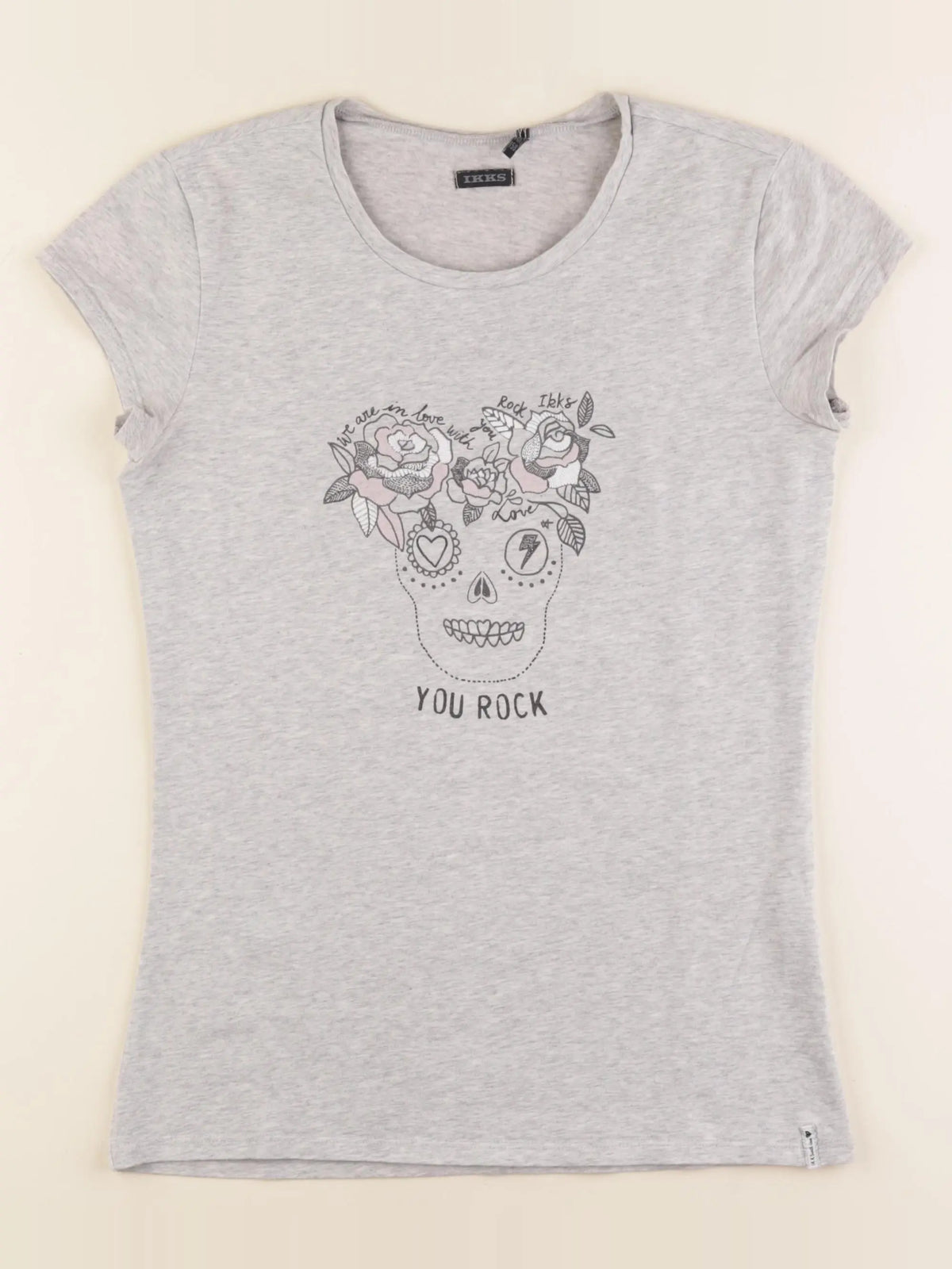 IKKS - tee-shirt gris - 14 ans