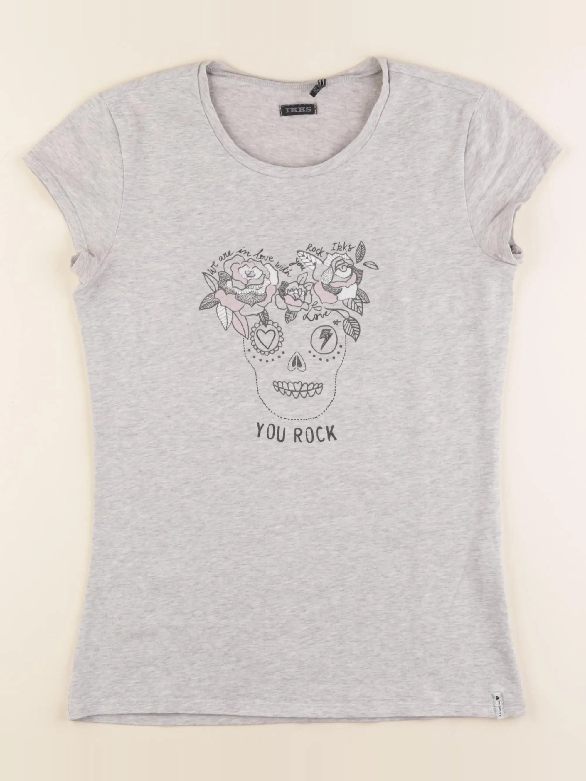 IKKS - tee-shirt gris - 14 ans