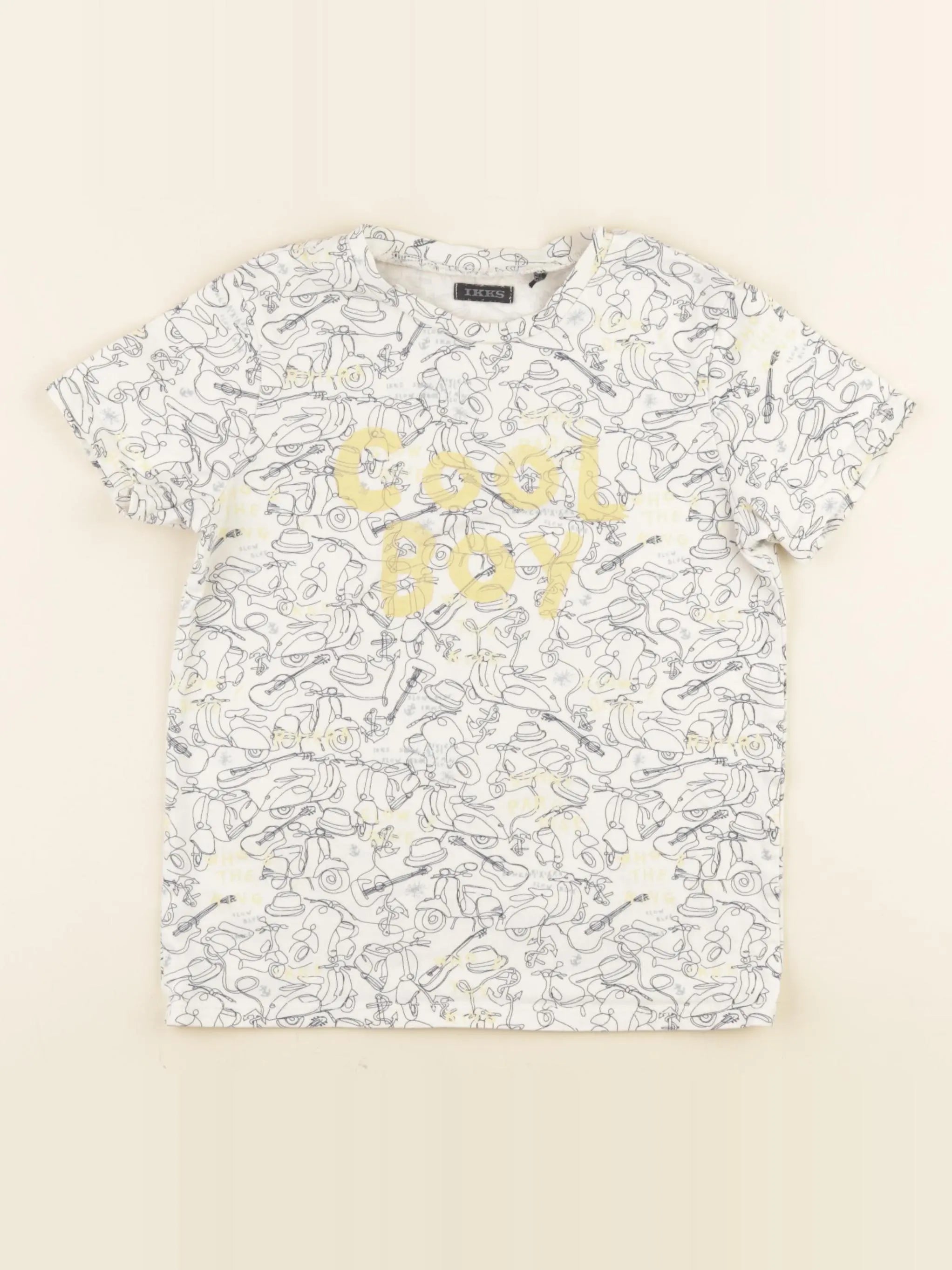 IKKS - tee-shirt beige - 6 ans