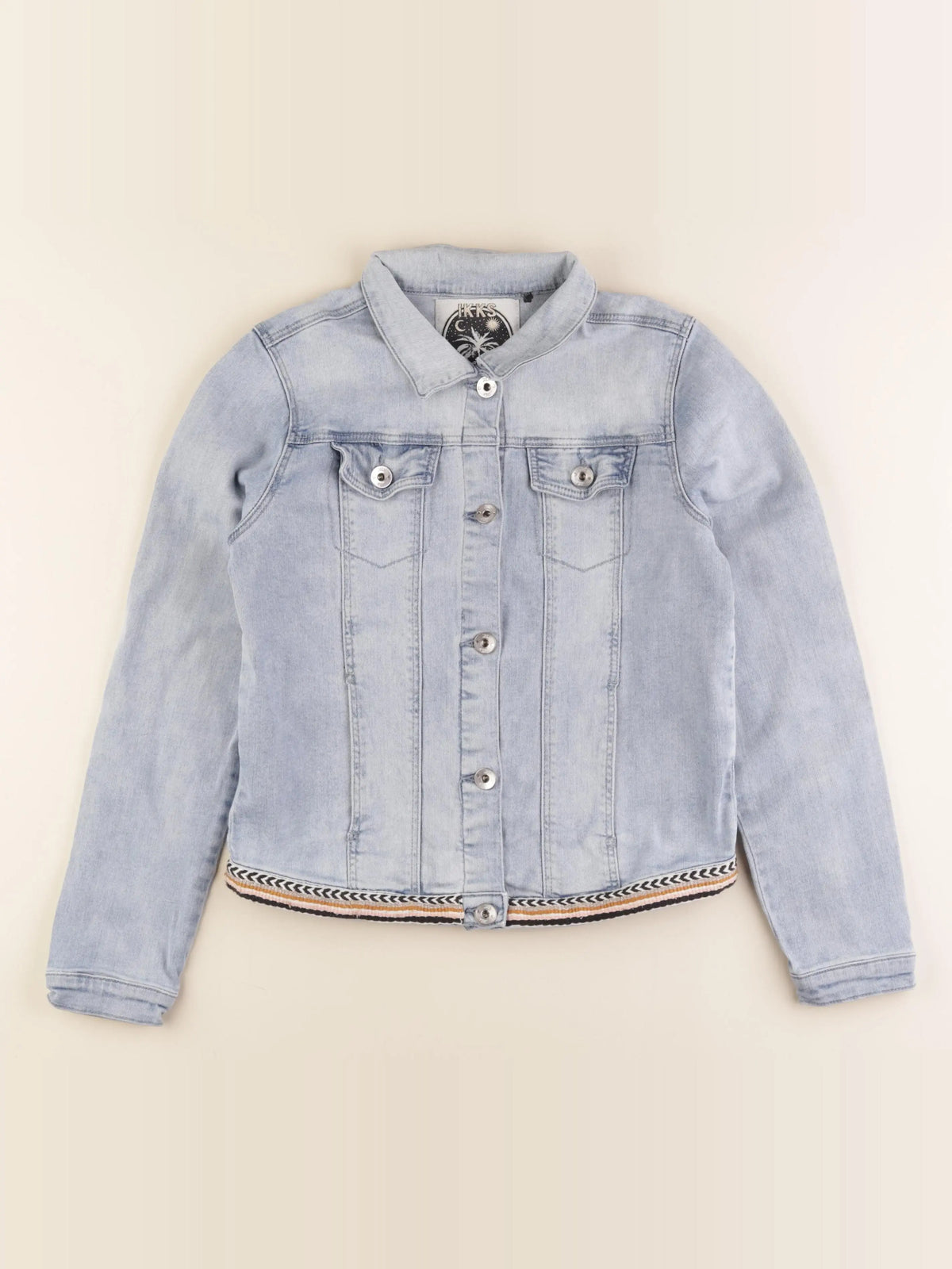 IKKS - veste imprimé au dos bleu - 12 ans