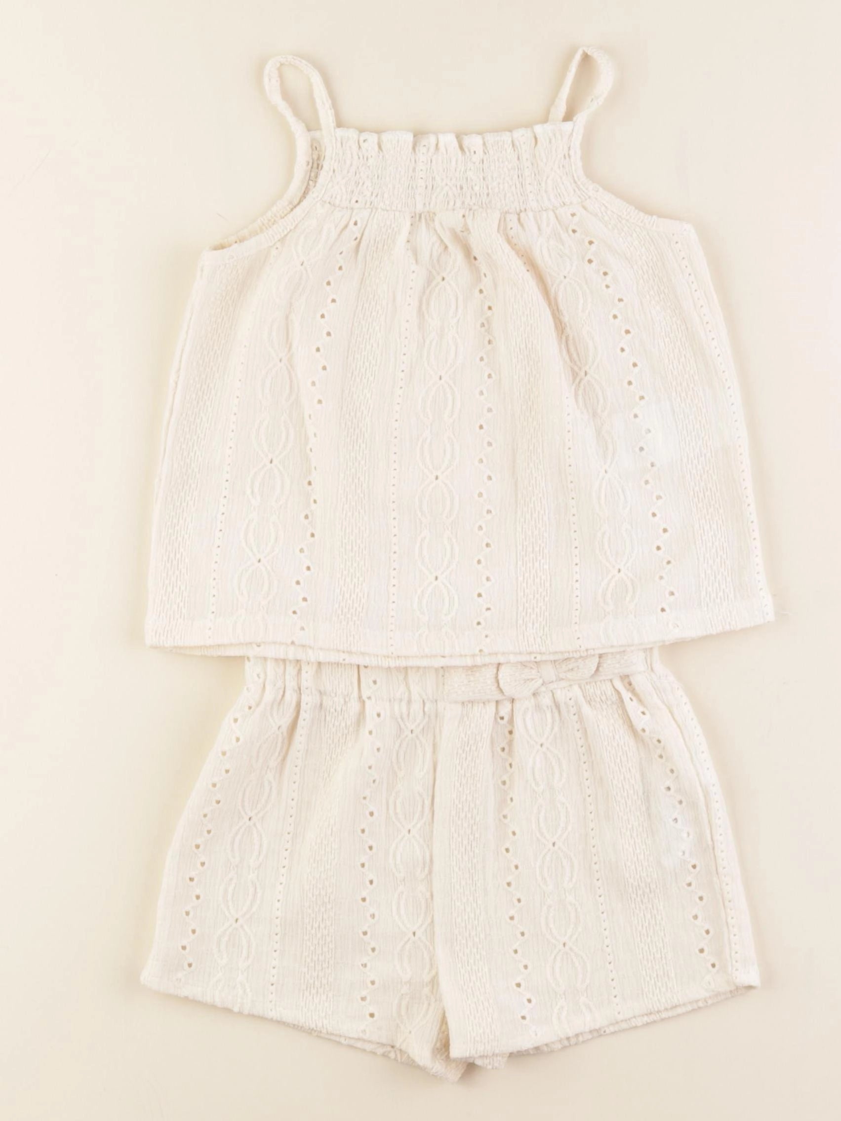 Vertbaudet - ensemble beige - 18 mois