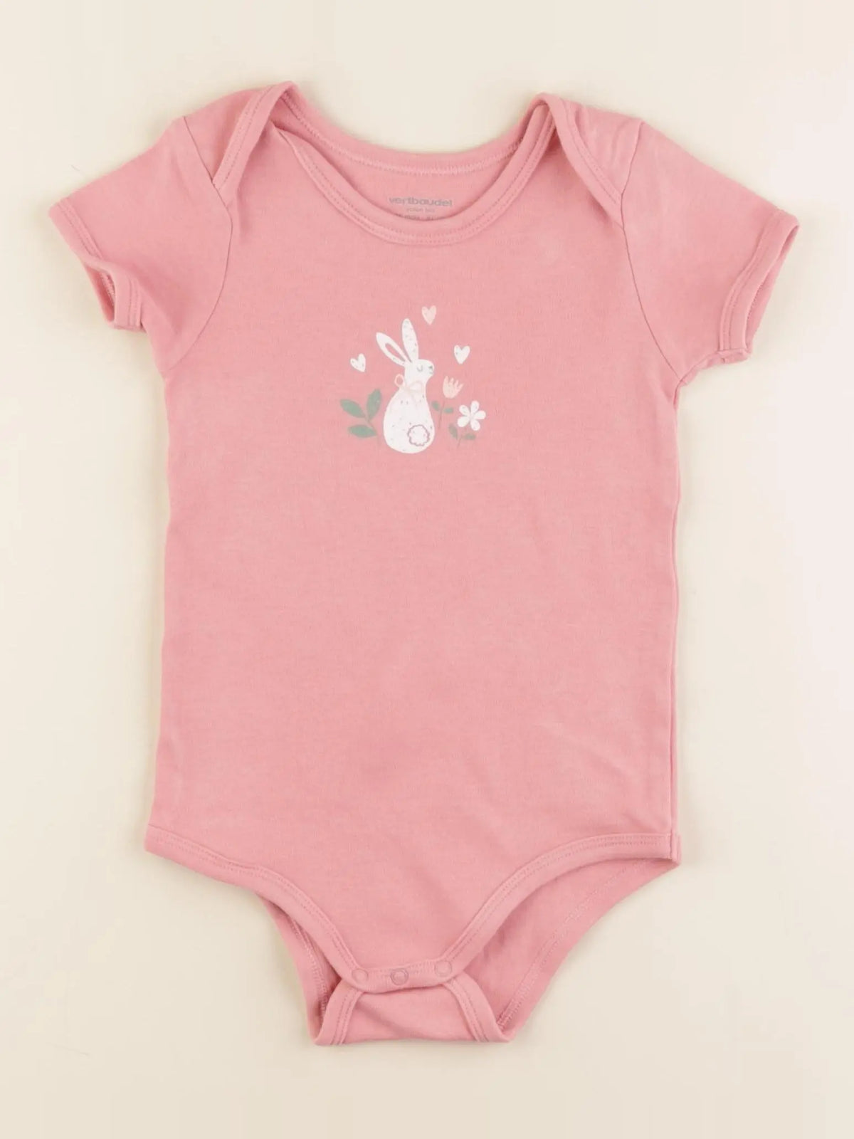 Vertbaudet - body rose - 36 mois
