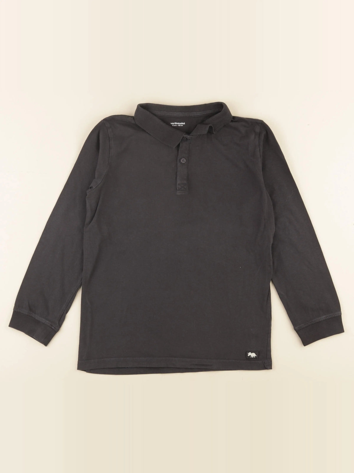 Vertbaudet - polo gris - 12 ans