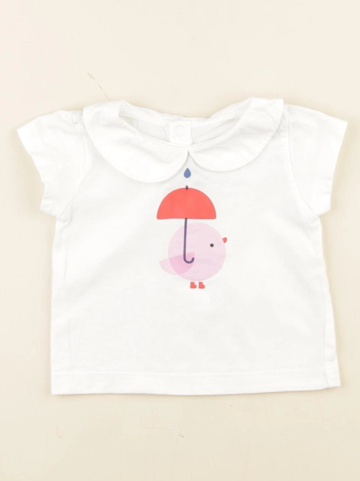 Jacadi - tee-shirt blanc - 6 mois