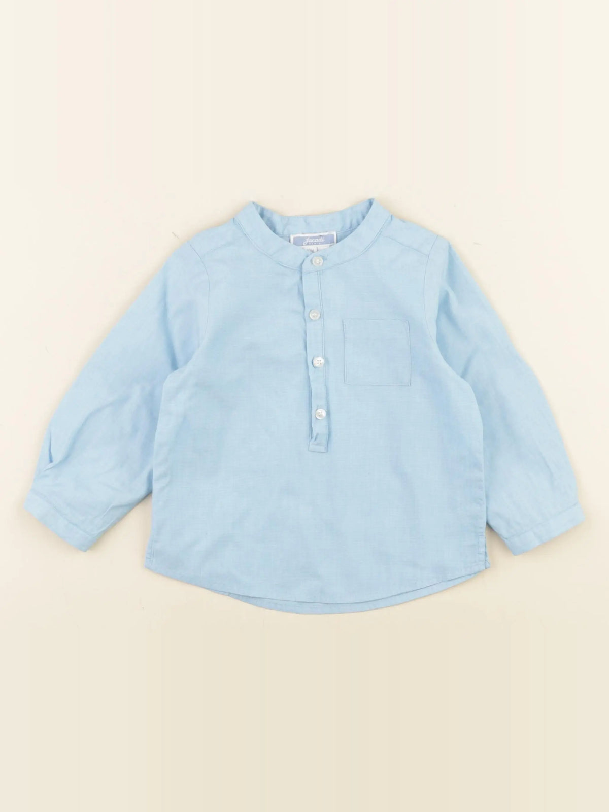 Jacadi - chemise bleu - 12 mois