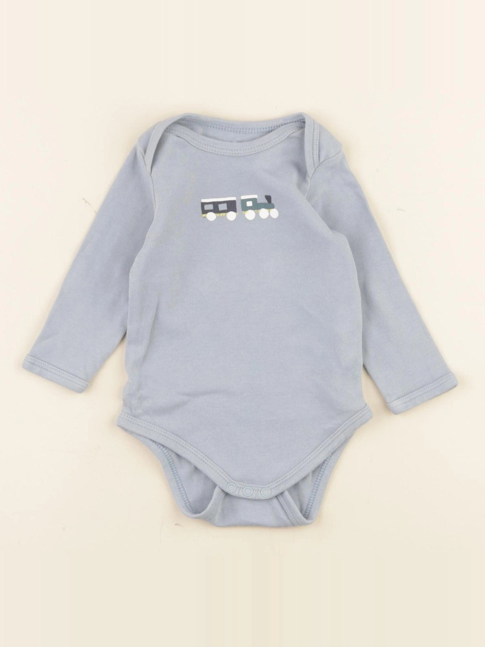 Vertbaudet - body bleu - 6 mois