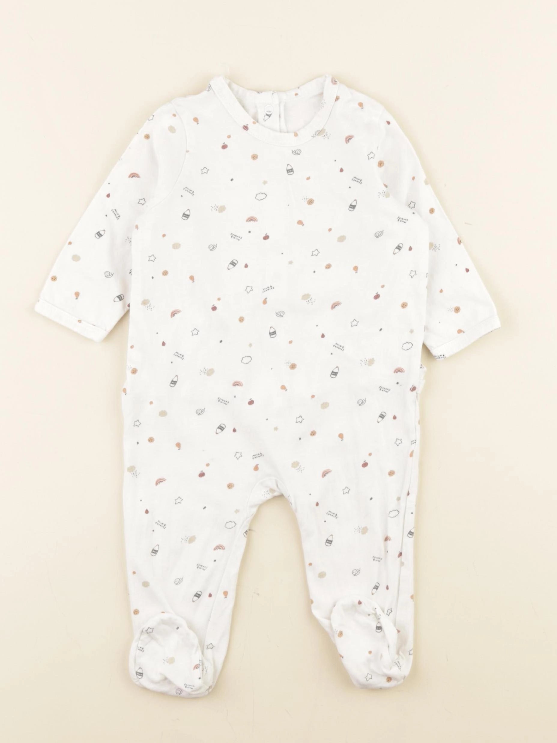 Vertbaudet - pyjama coton multicolore - 6 mois