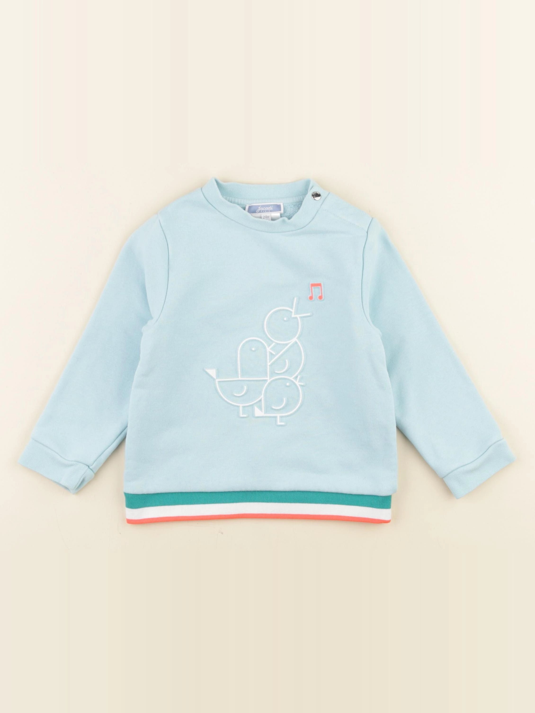 Jacadi - sweat bleu - 24 mois