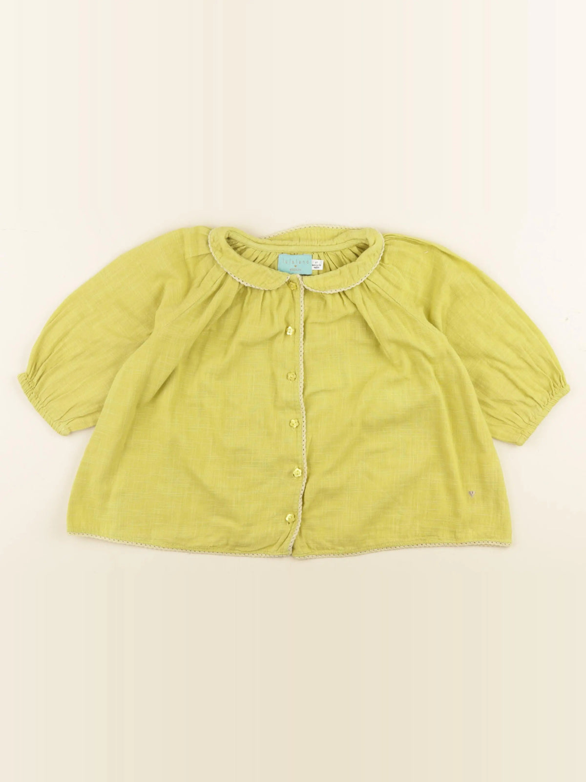 Lulaland - blouse jaune - 8 ans