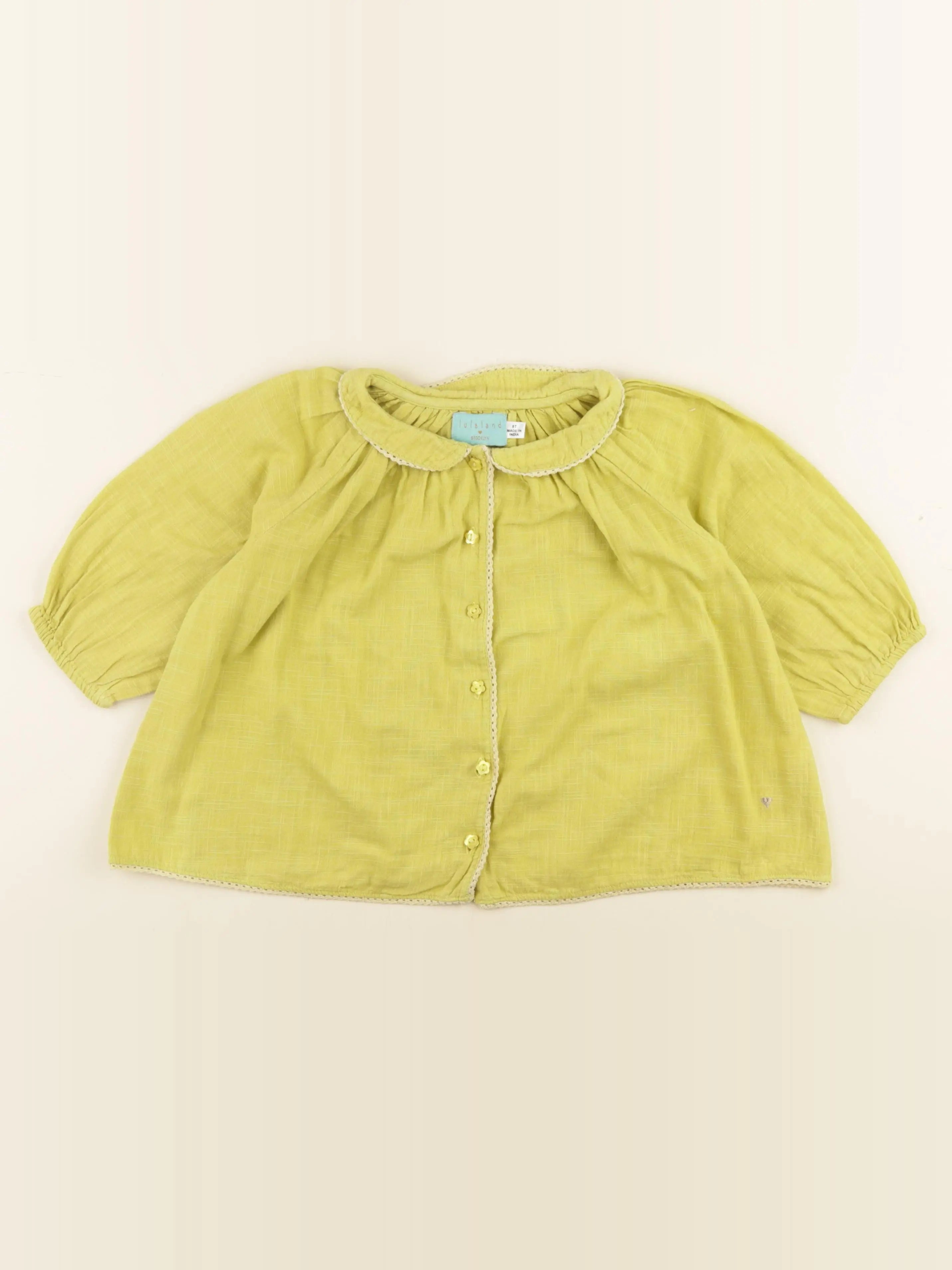 Lulaland - blouse jaune - 8 ans