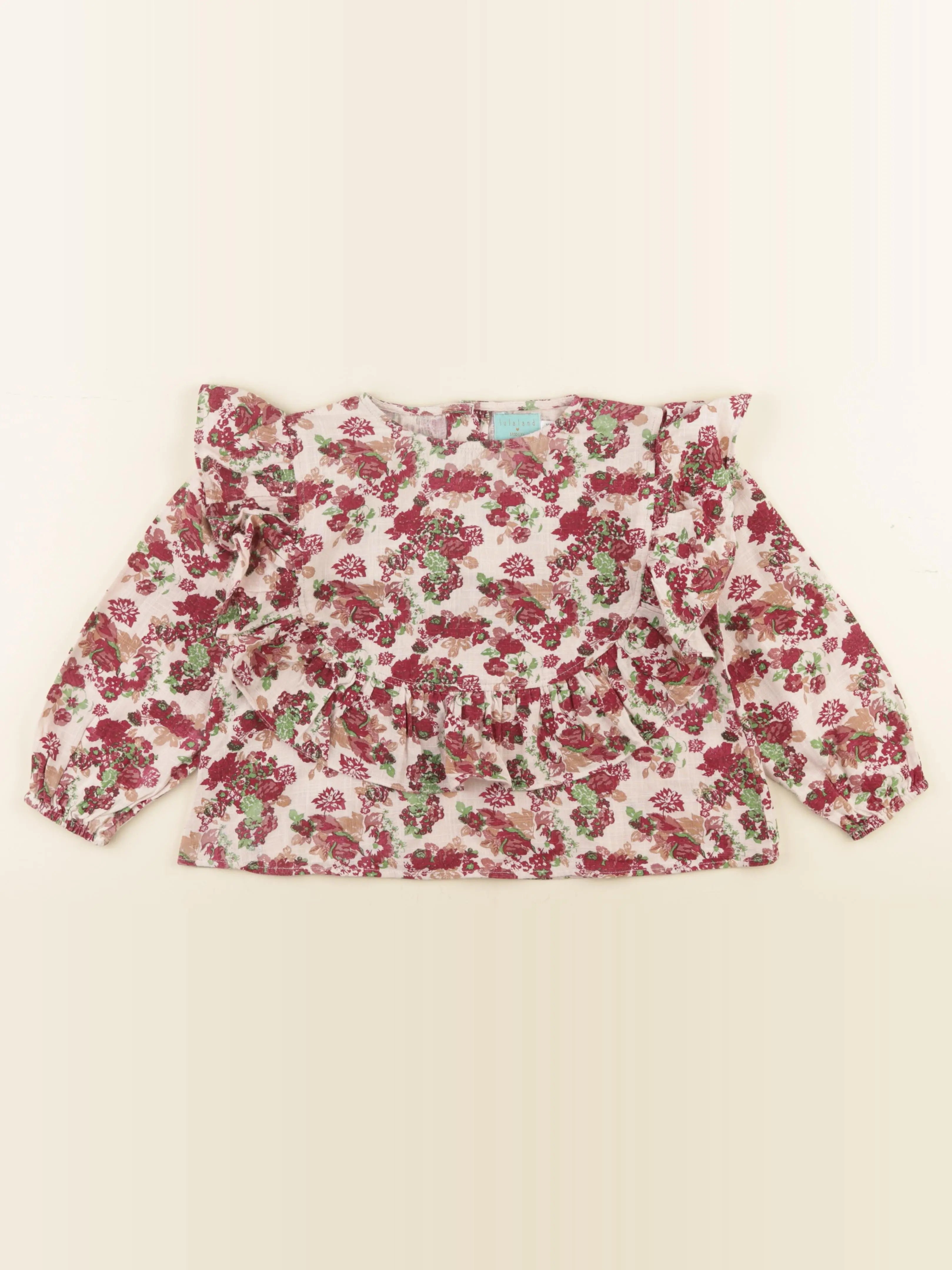 Lulaland - blouse rouge - 10 ans