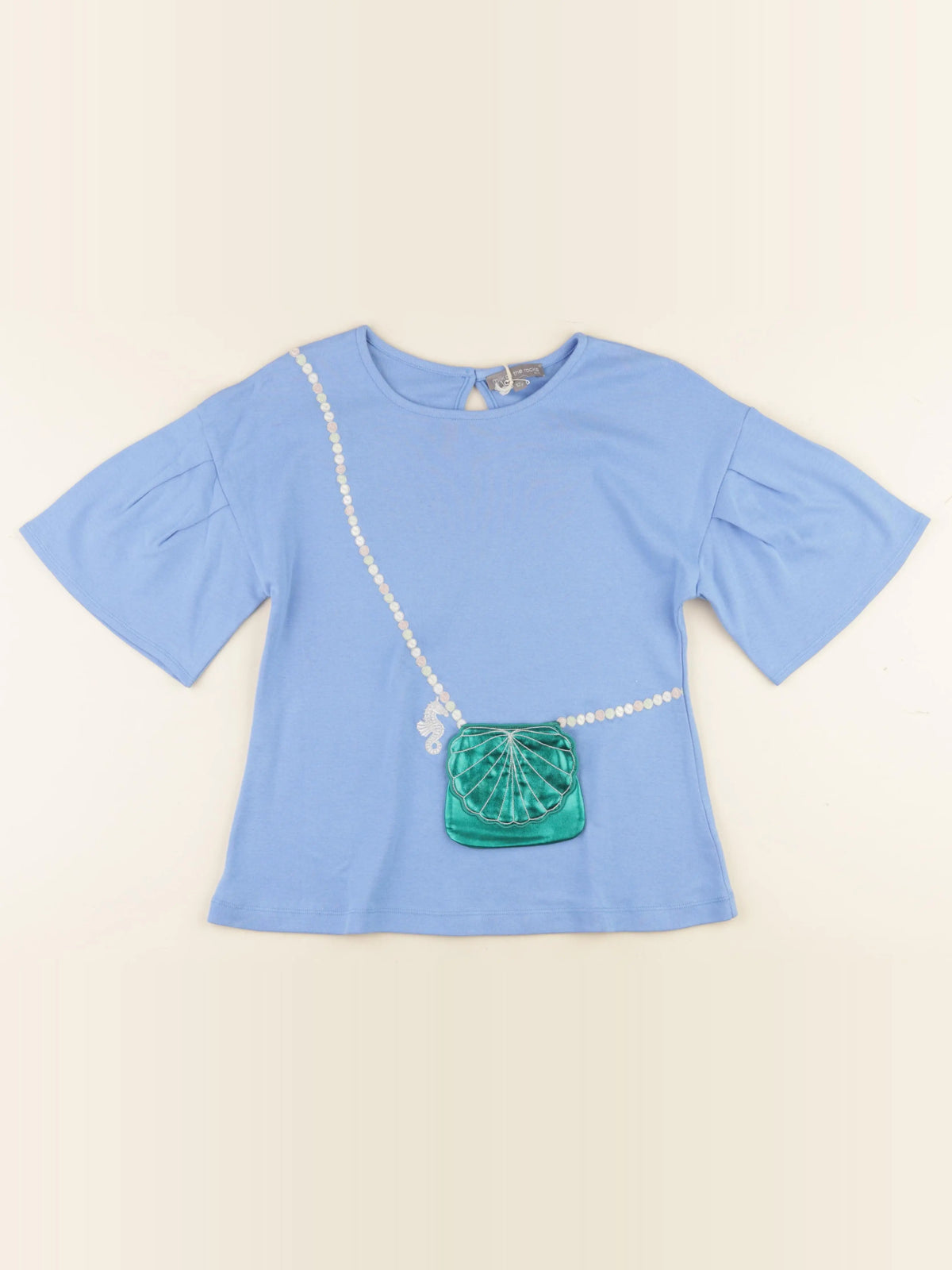Milk on the rocks - tee-shirt bleu - 12 ans