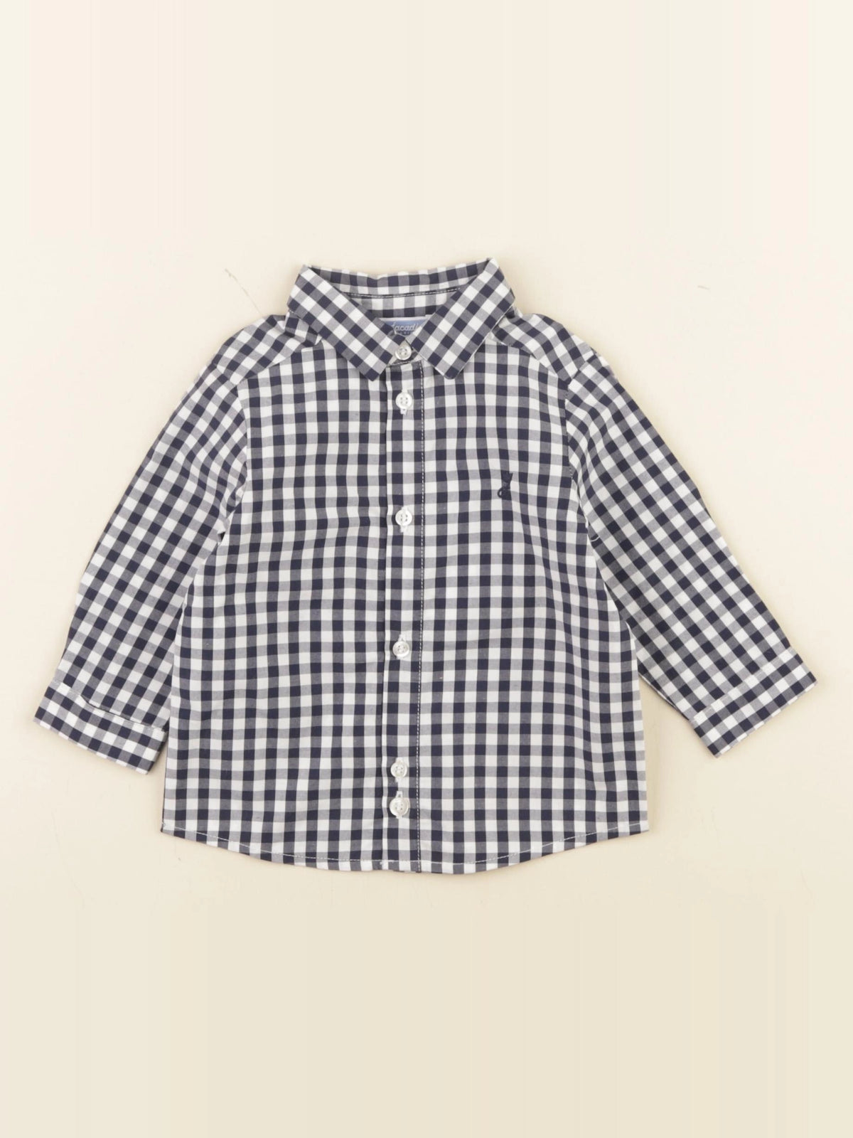 Jacadi - chemise bleu - 6 mois