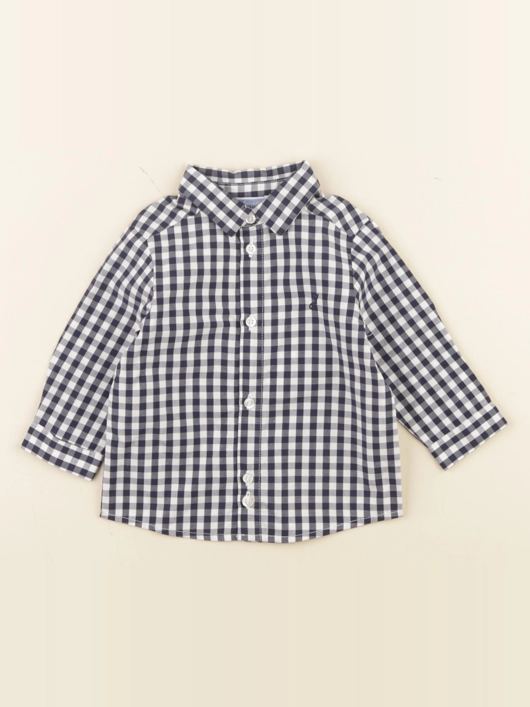 Jacadi - chemise bleu - 6 mois