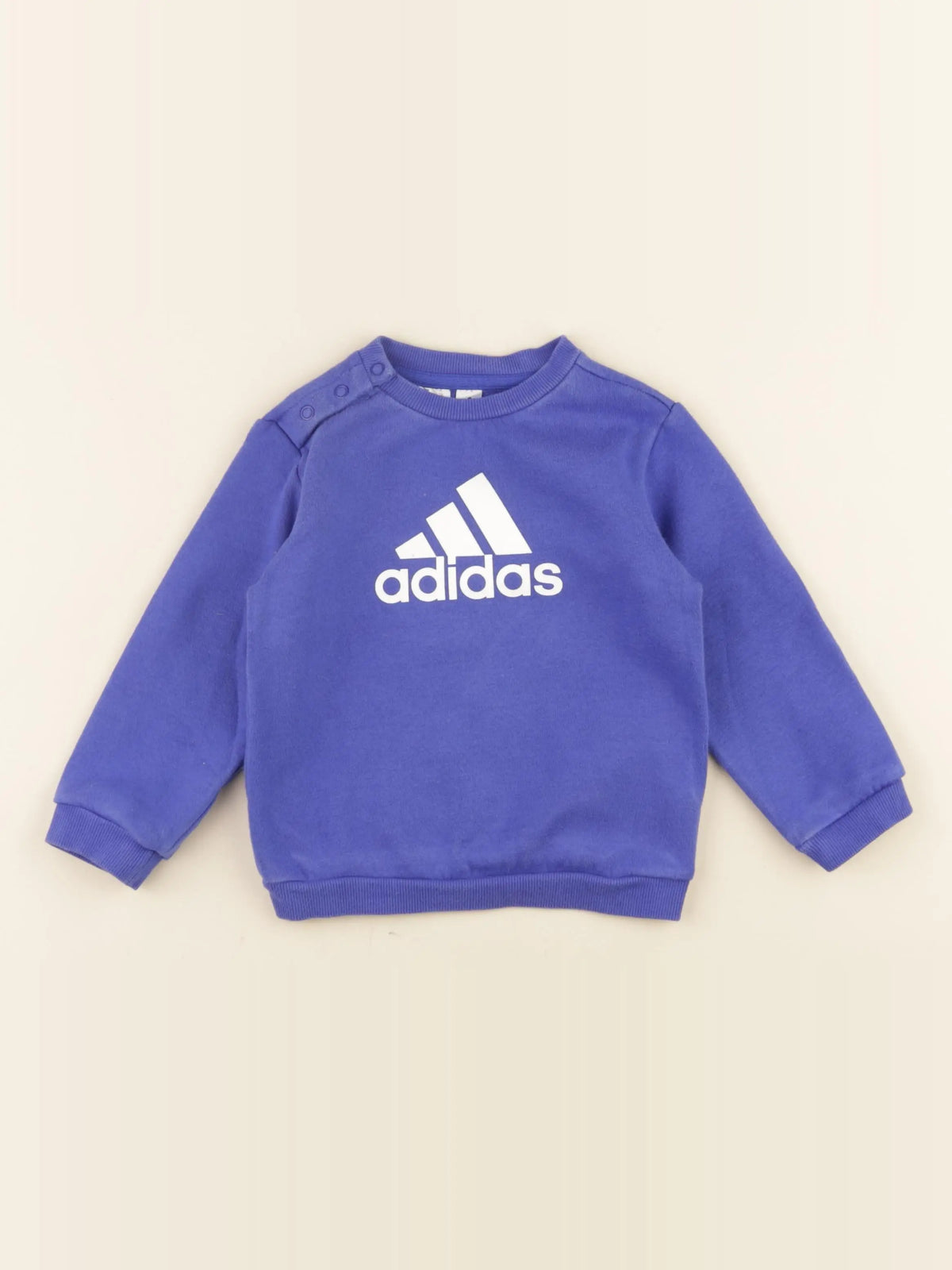 Adidas - sweat bleu - 12 mois