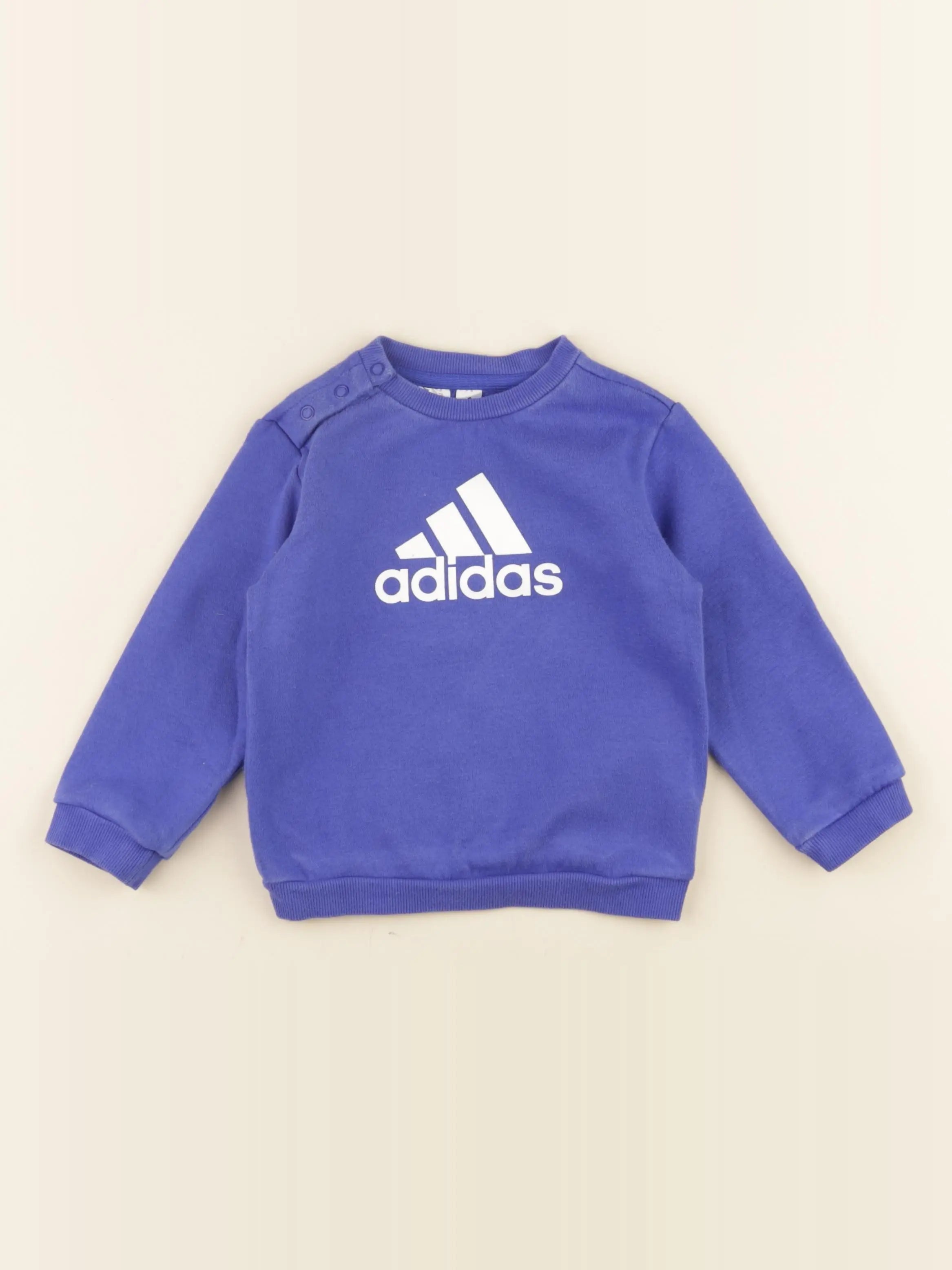 Adidas - sweat bleu - 12 mois