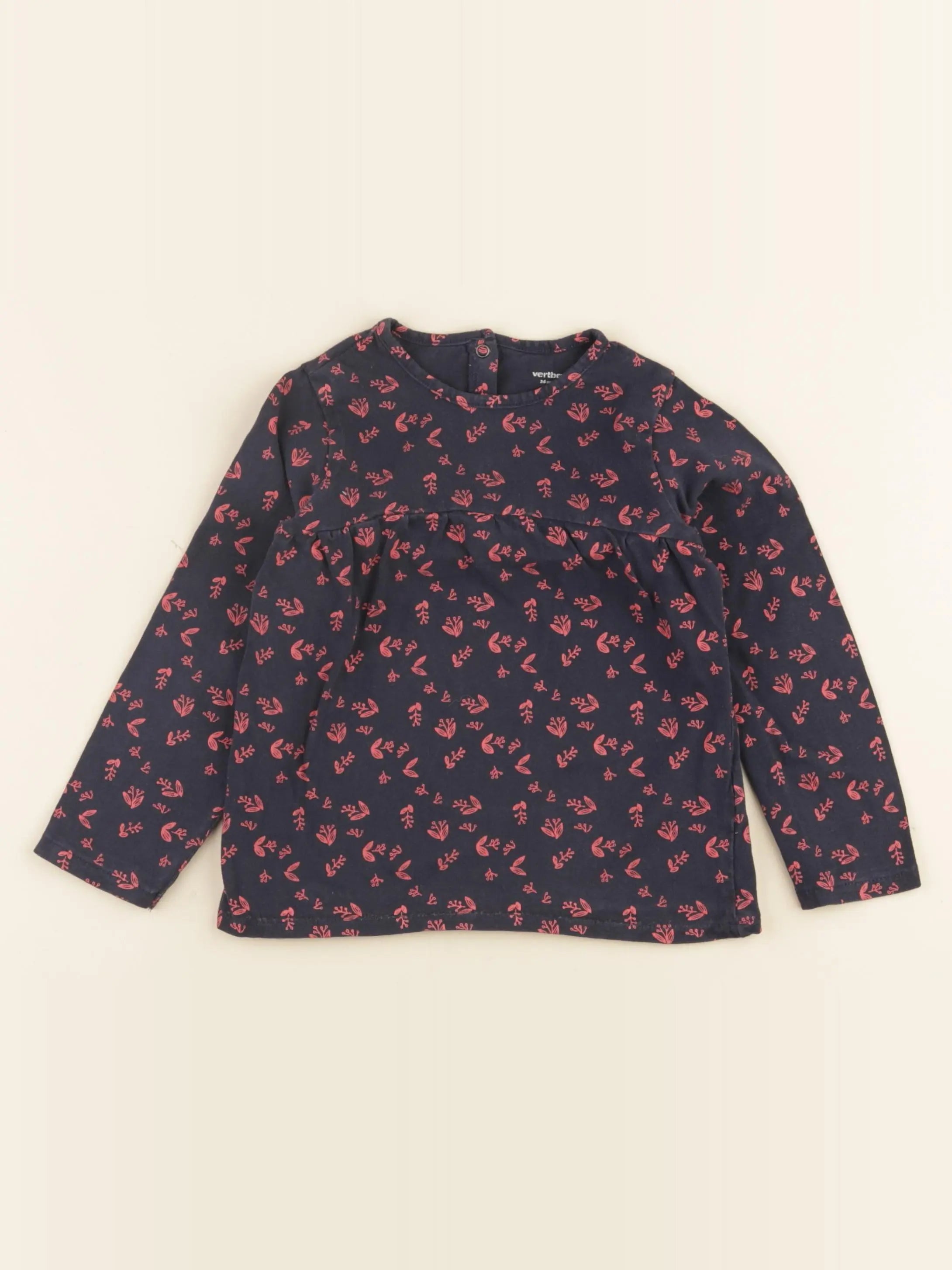 Vertbaudet - tee-shirt bleu - 36 mois