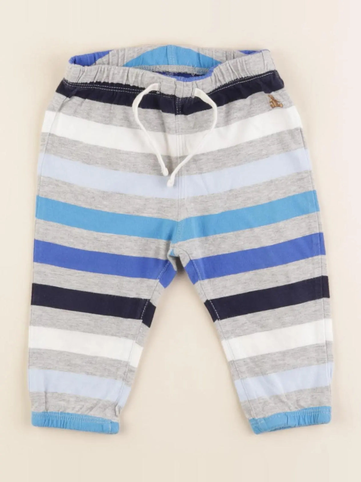 GAP - pantalon gris, bleu - 6/12 mois