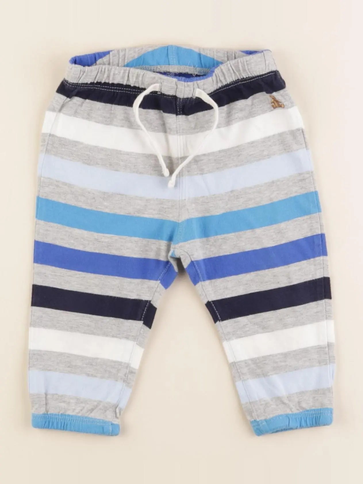 GAP - pantalon gris, bleu - 6/12 mois