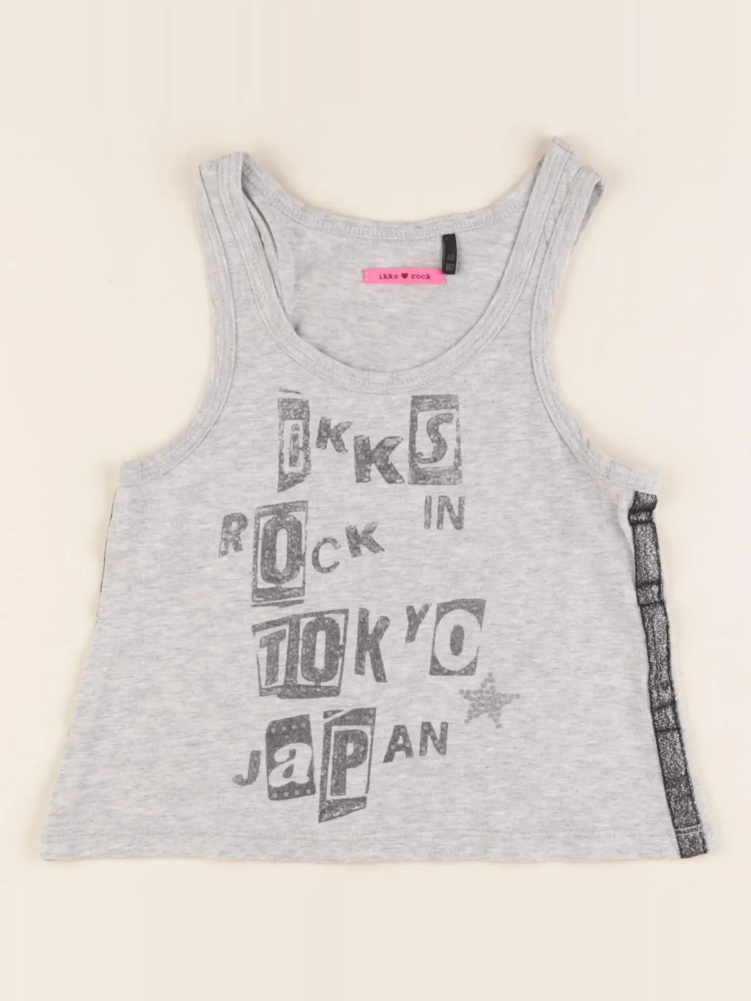 IKKS - débardeur gris - 4 ans