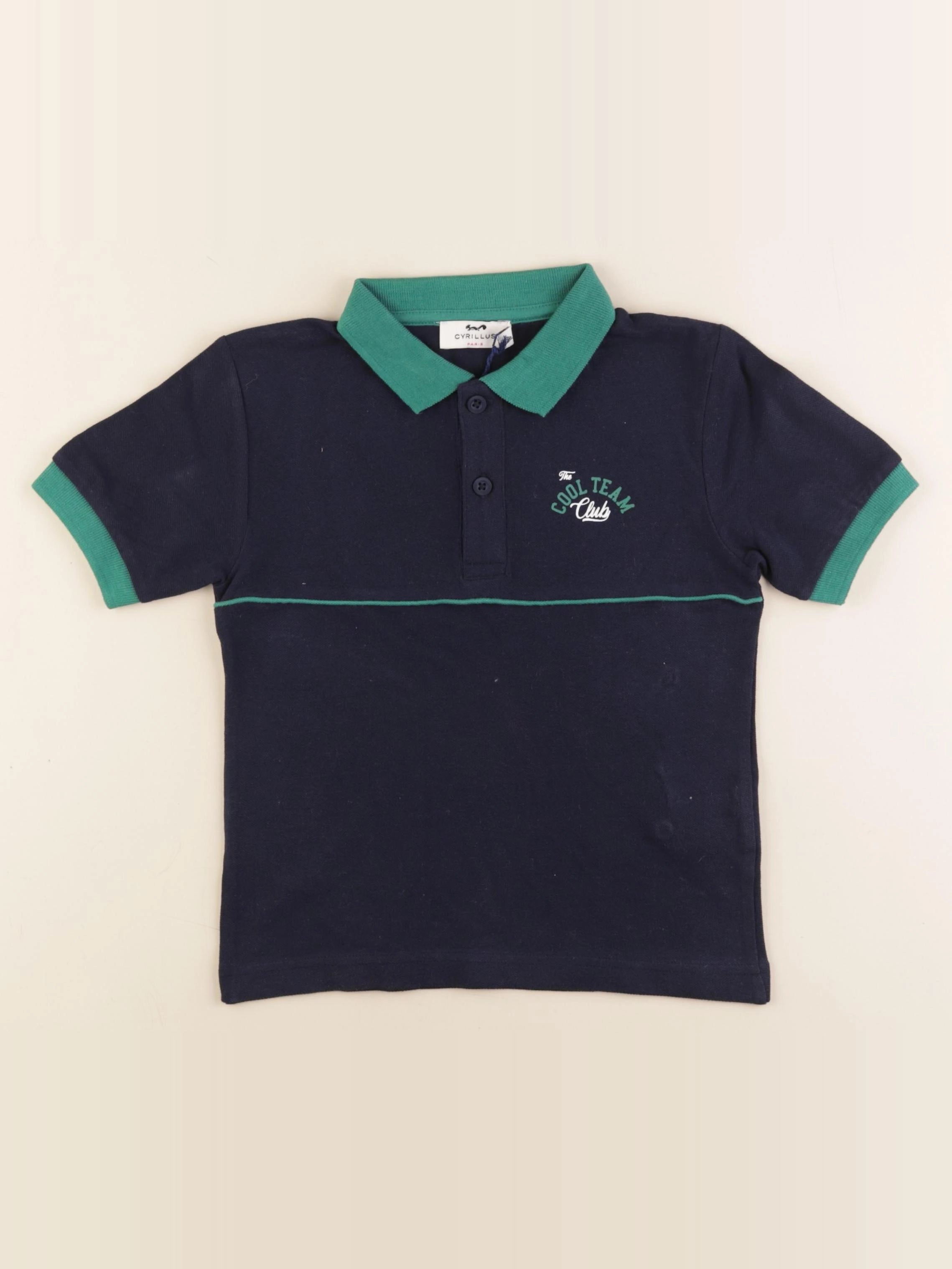 Cyrillus - polo bleu - 6 ans