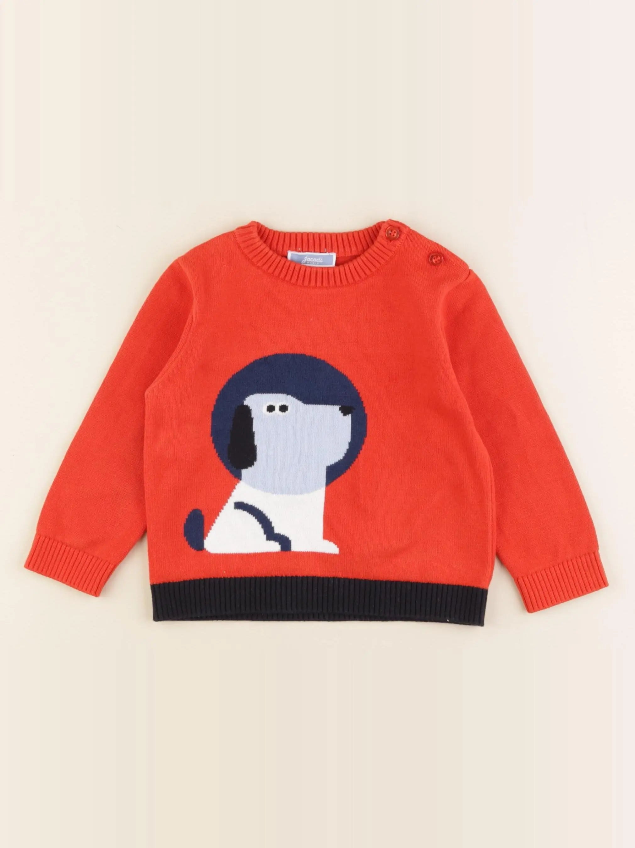 Jacadi - pull rouge - 24 mois