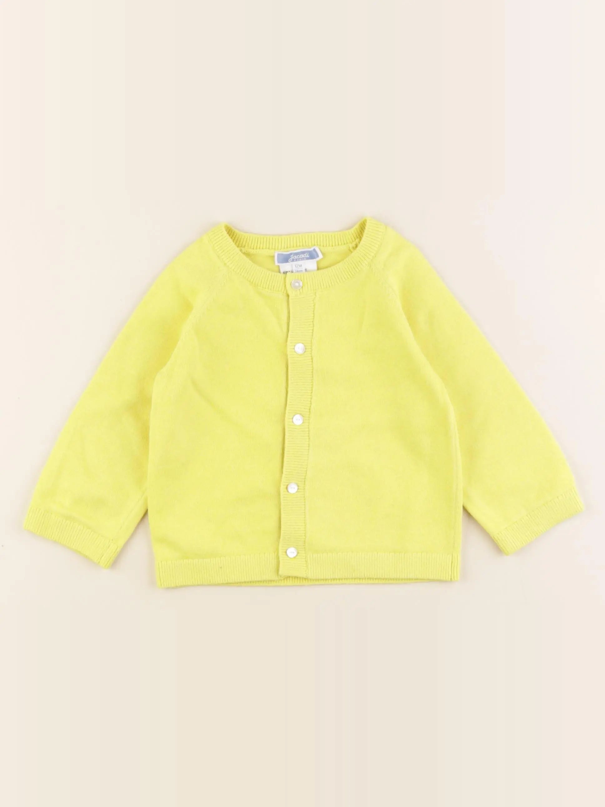 Jacadi - gilet jaune - 12 mois