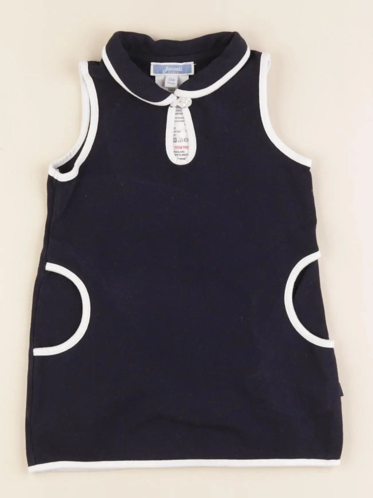 Jacadi - robe bleu - 12 mois