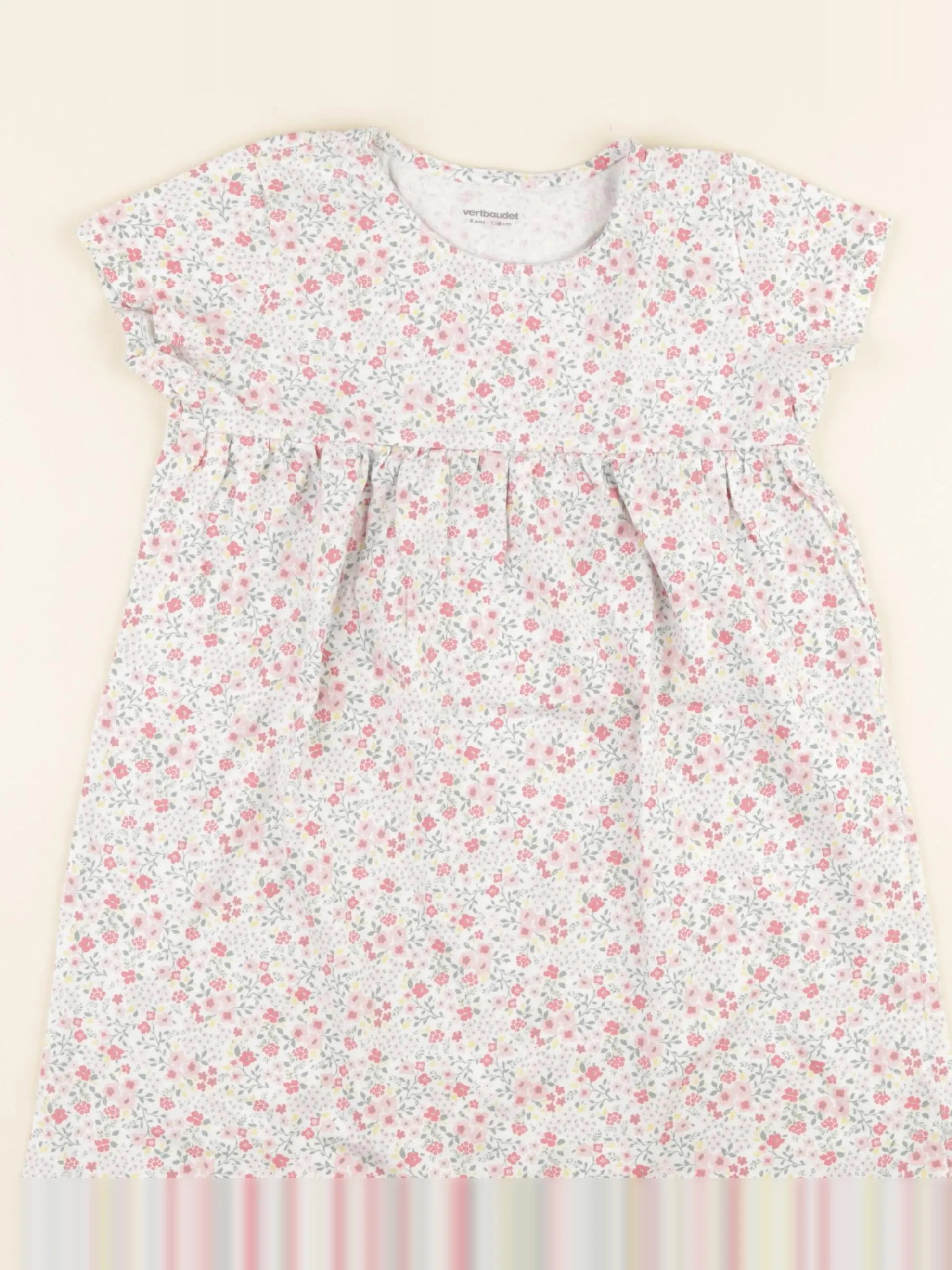 Vertbaudet - robe blanc - 8 ans
