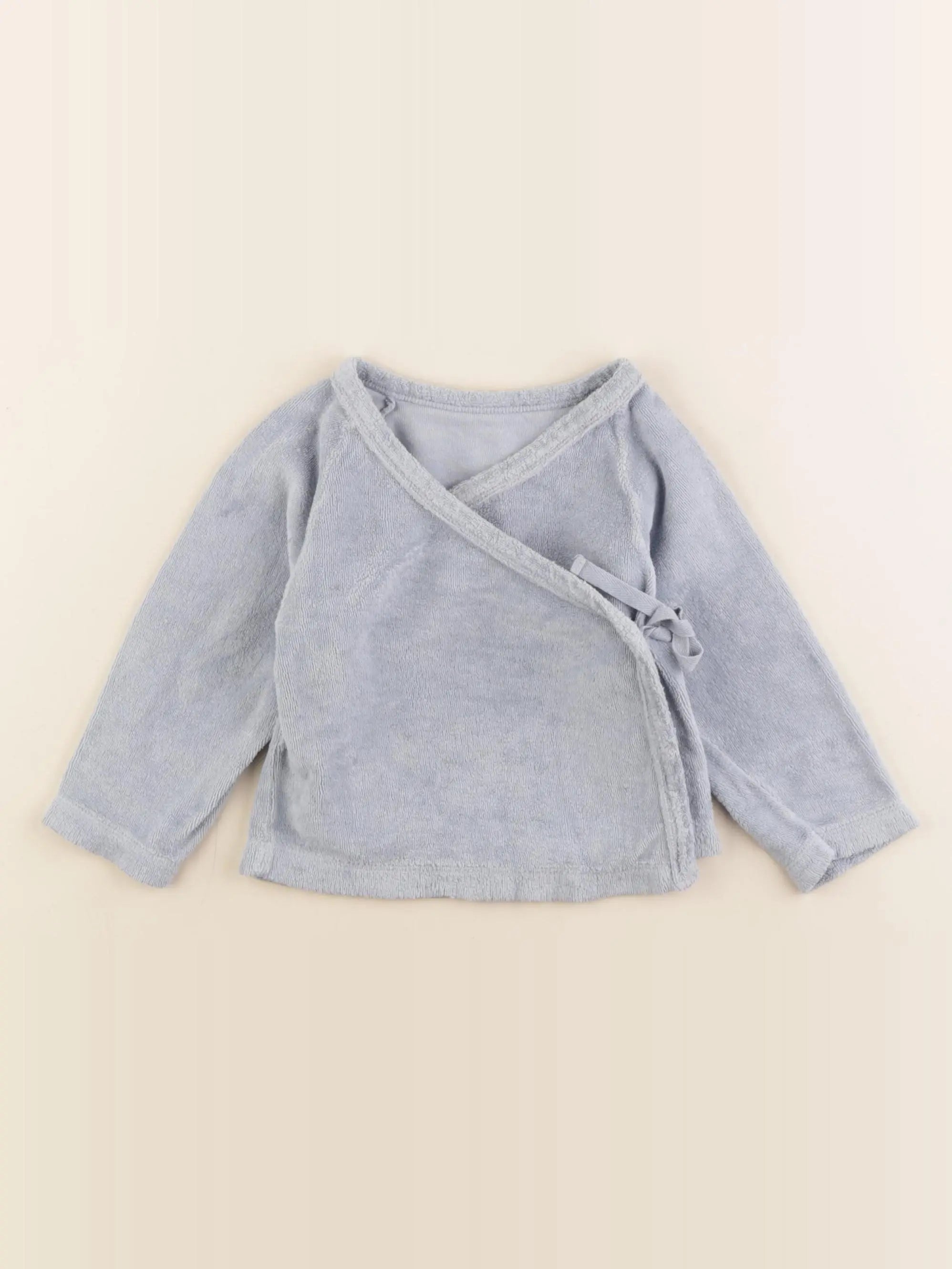 Poudre Organic - gilet bleu - 6 mois