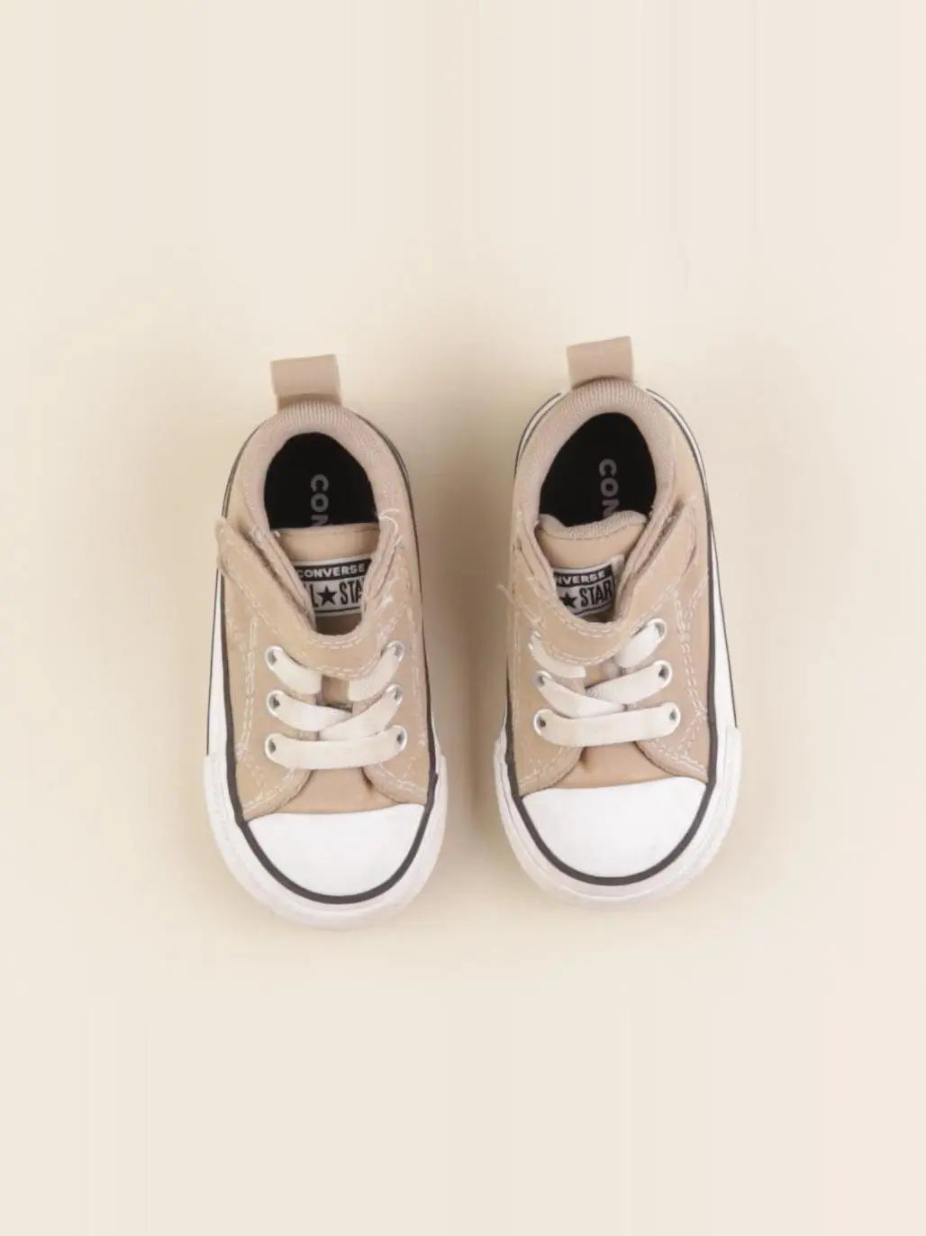 Converse - tennis à scratch/ lacets beige - pointure 21