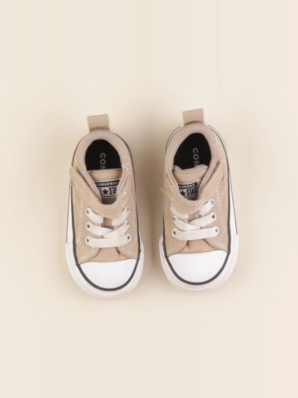 Converse - tennis à scratch/ lacets beige - pointure 21