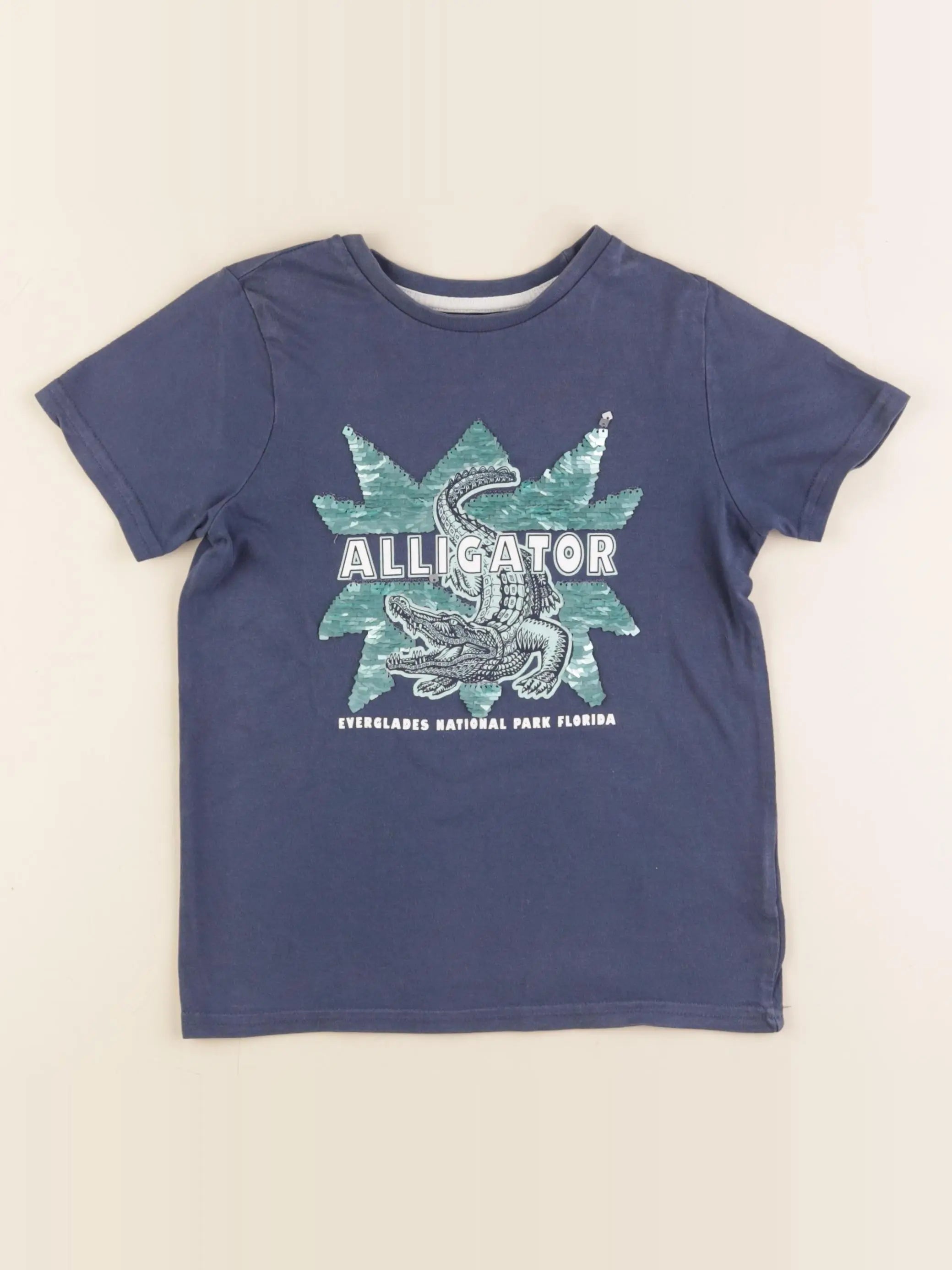Vertbaudet - tee-shirt bleu - 6 ans