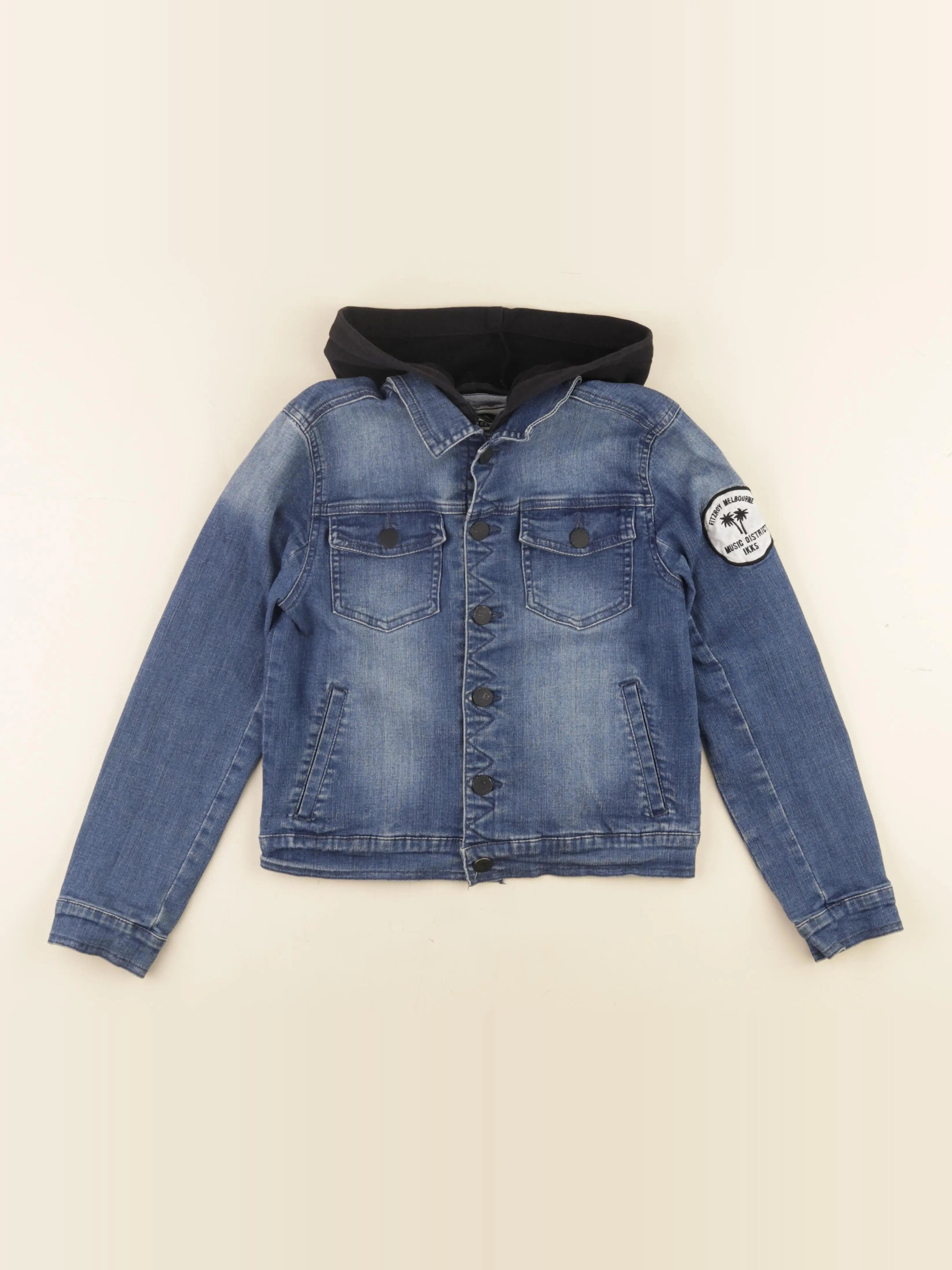 IKKS - veste imprimé au dos bleu - 10 ans