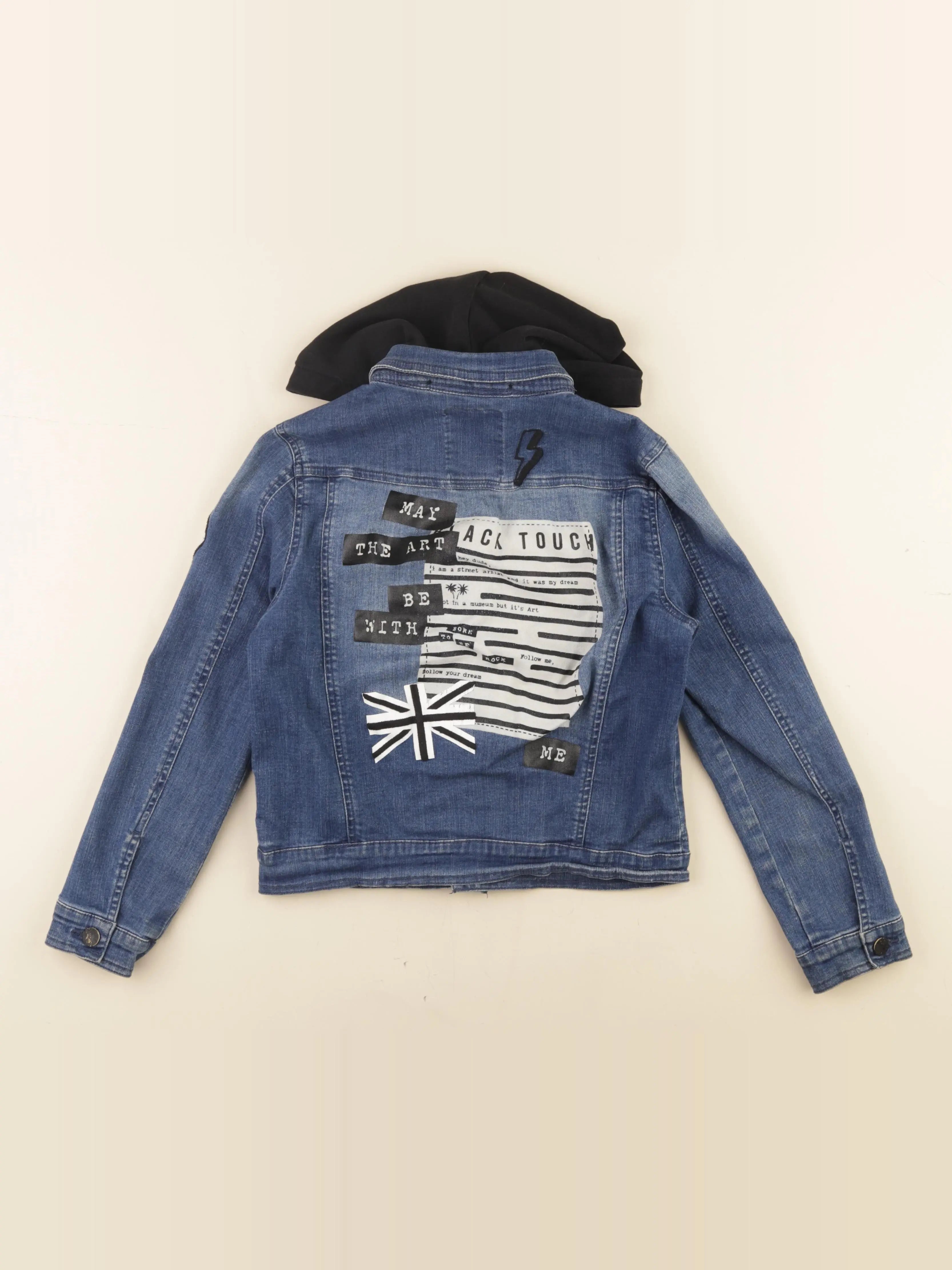 IKKS - veste imprimé au dos bleu - 10 ans