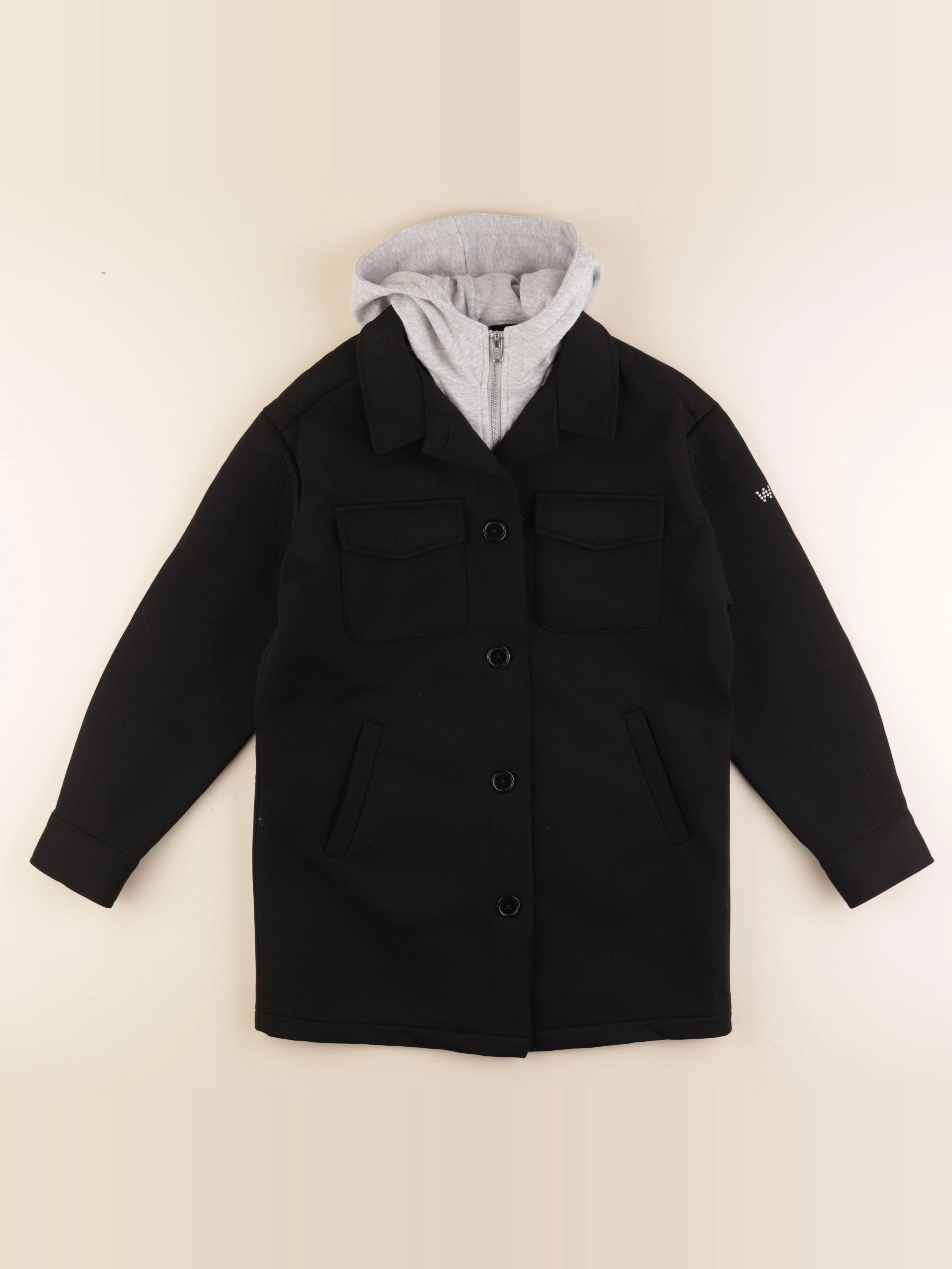 IKKS - manteau noir - 12 ans