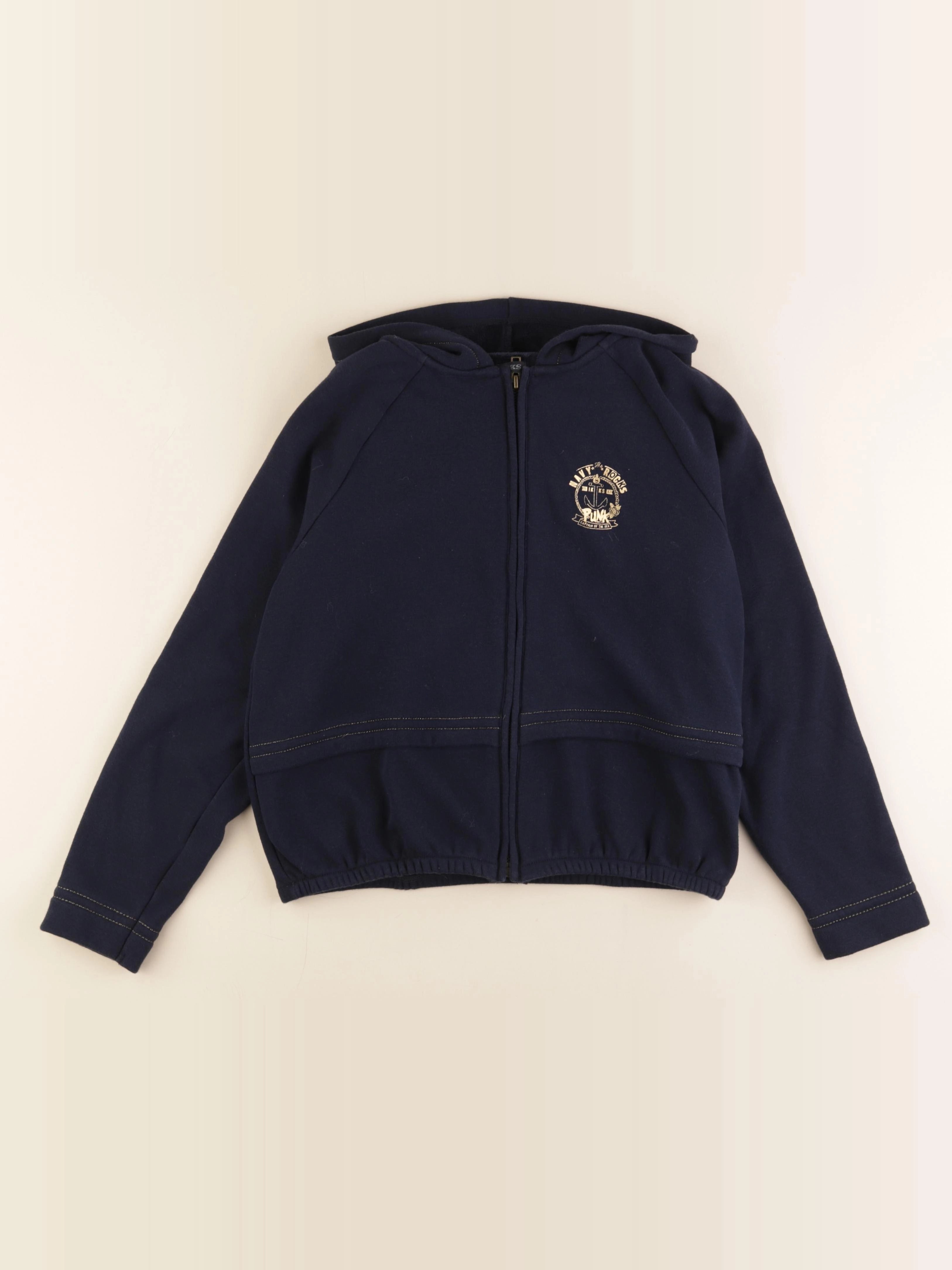 IKKS - sweat bleu, or - 14 ans