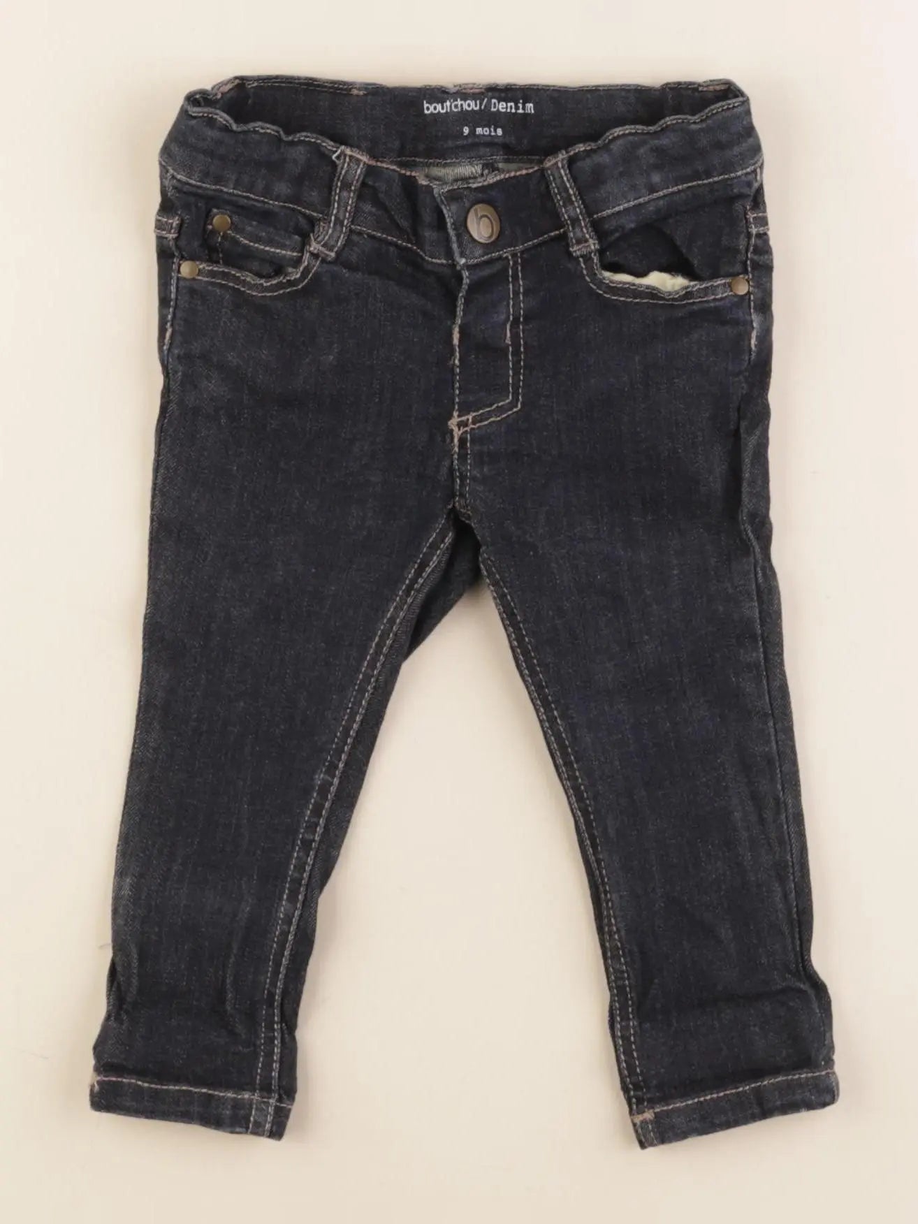 Boutchou - jean bleu - 9 mois