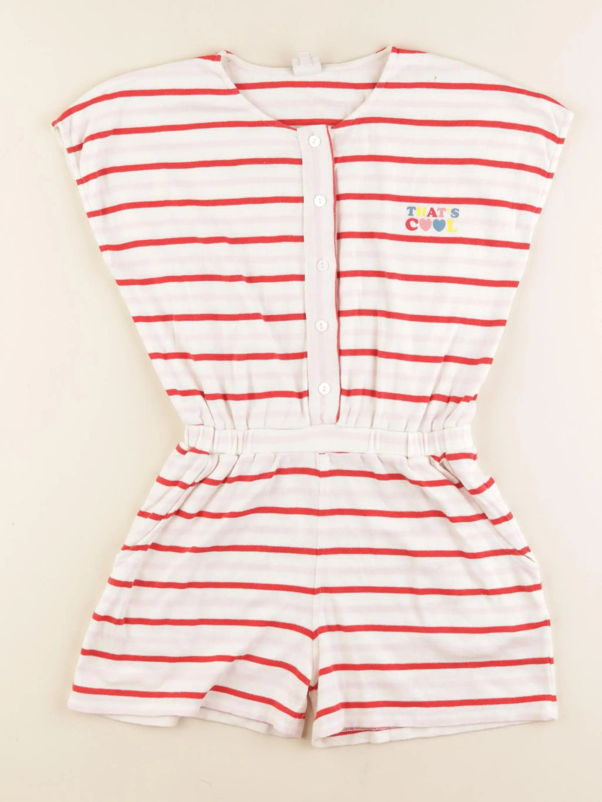 Bonton - combinaison blanc, rouge - 6 ans