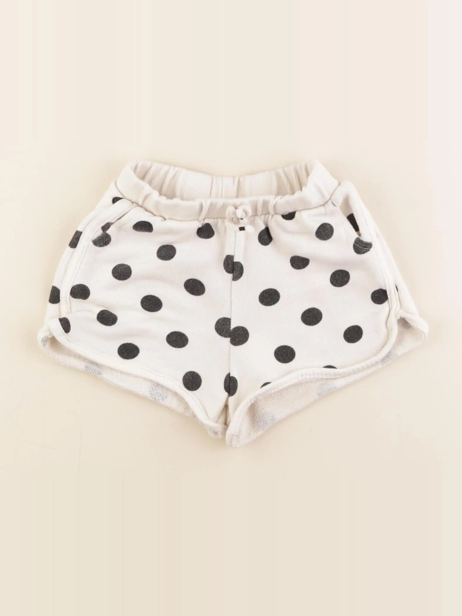 Zara - short blanc, noir - 9/12 mois