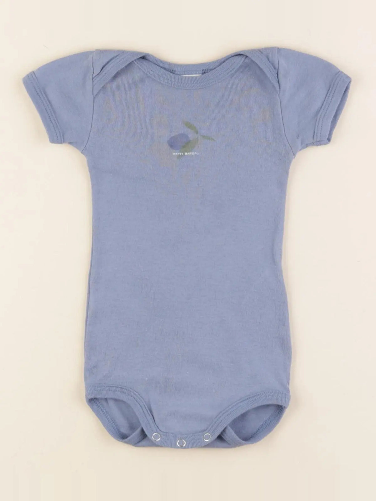 Petit Bateau - body bleu - 6 mois