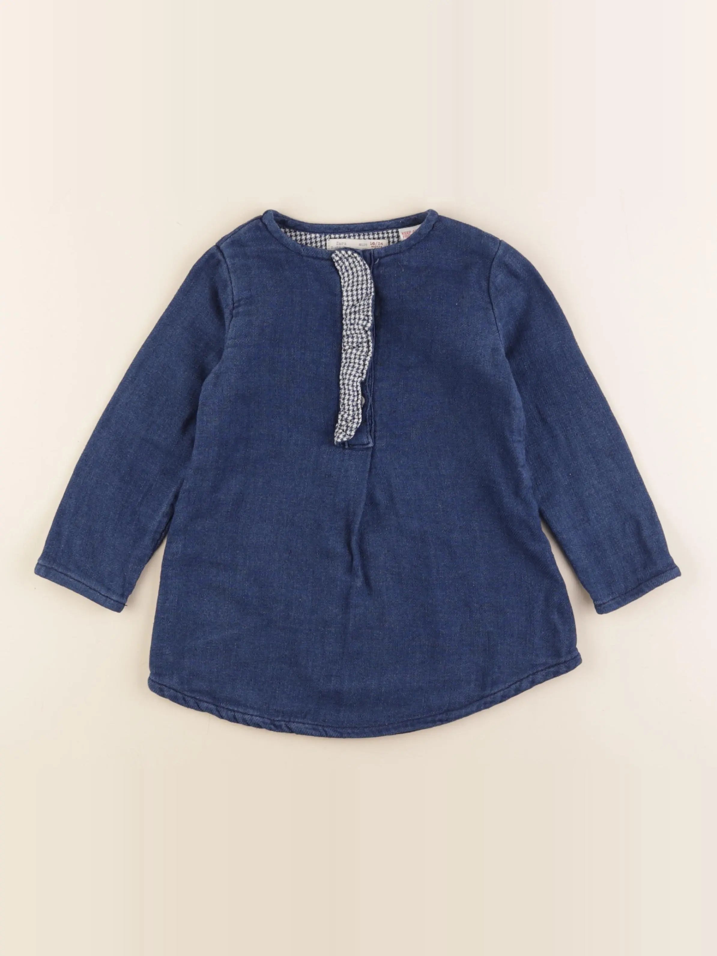 Zara - robe bleu - 18/24 mois