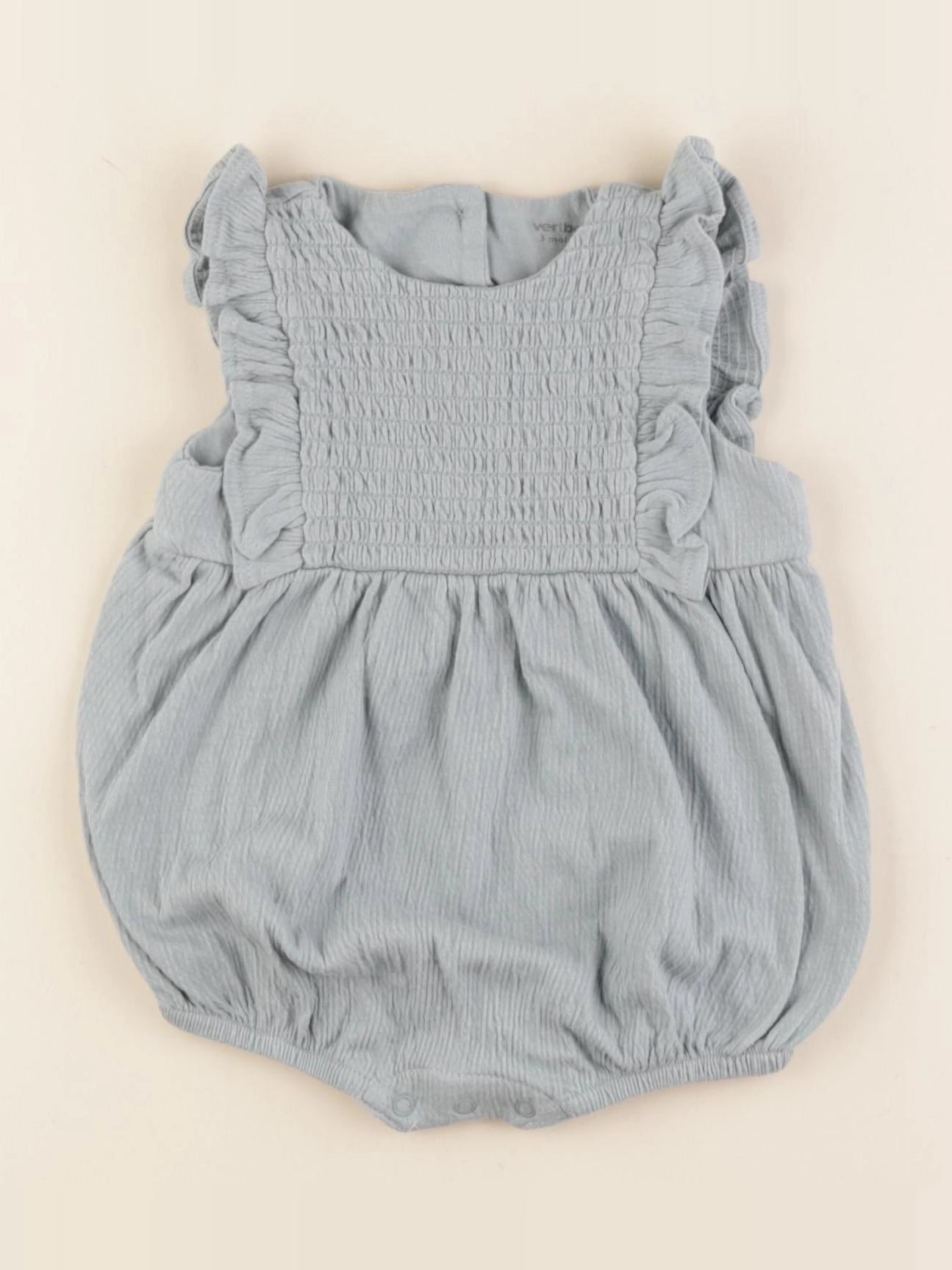 Vertbaudet - combinaison bleu - 3 mois