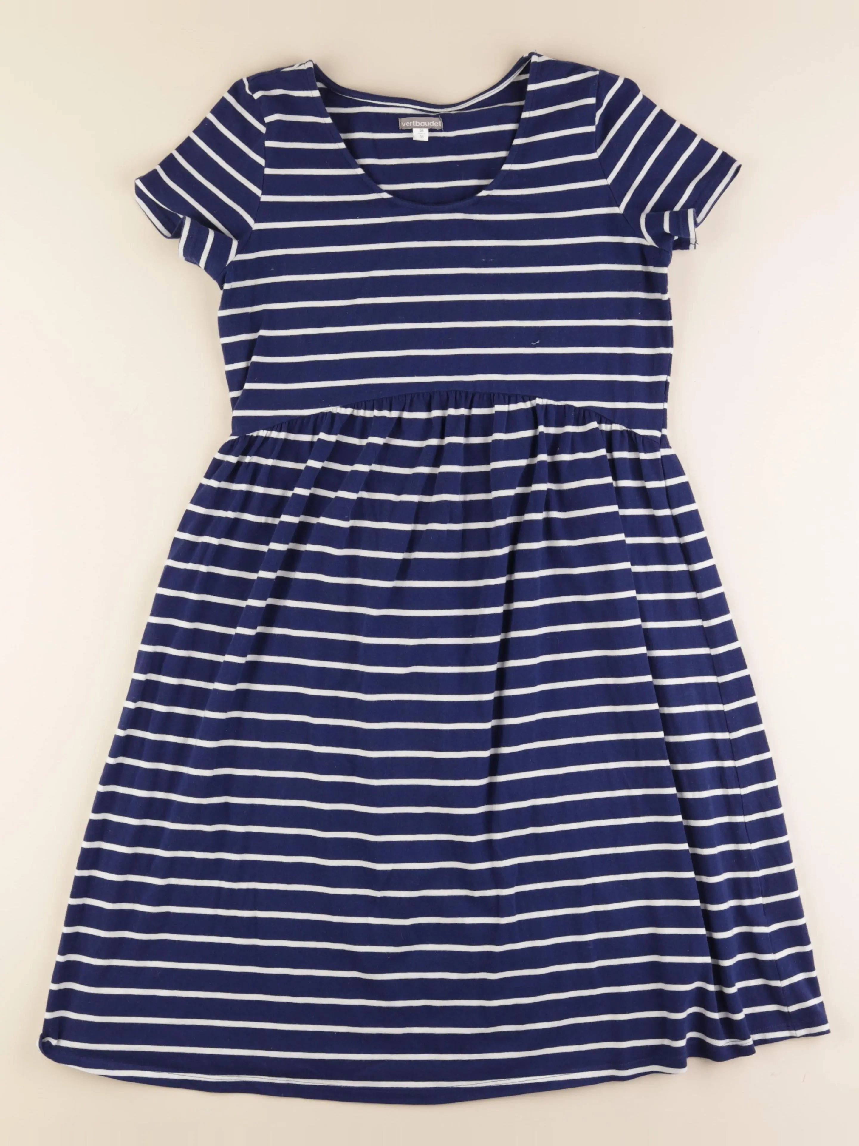 Vertbaudet - robe grossesse bleu - 34 à 36