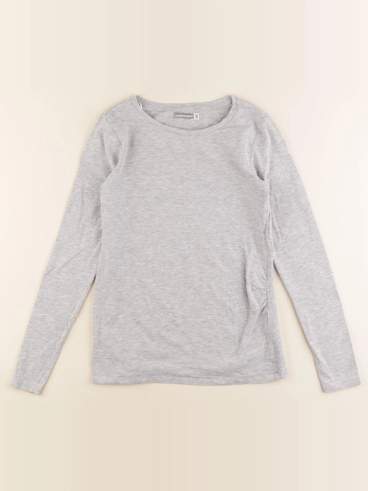 Vertbaudet - tee-shirt grossesse gris - 34 à 36