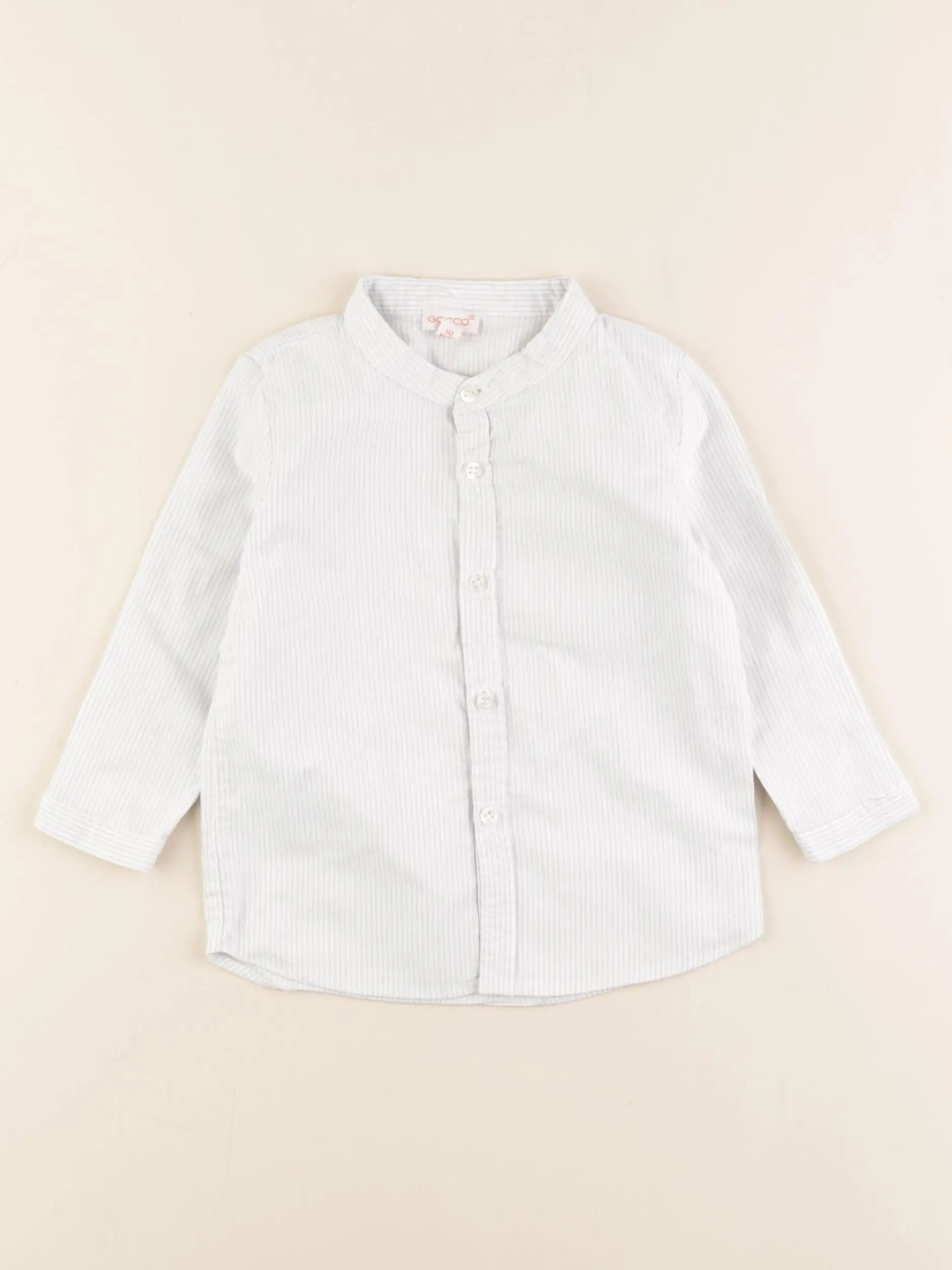 Gocco - chemise bleu - 12/18 mois