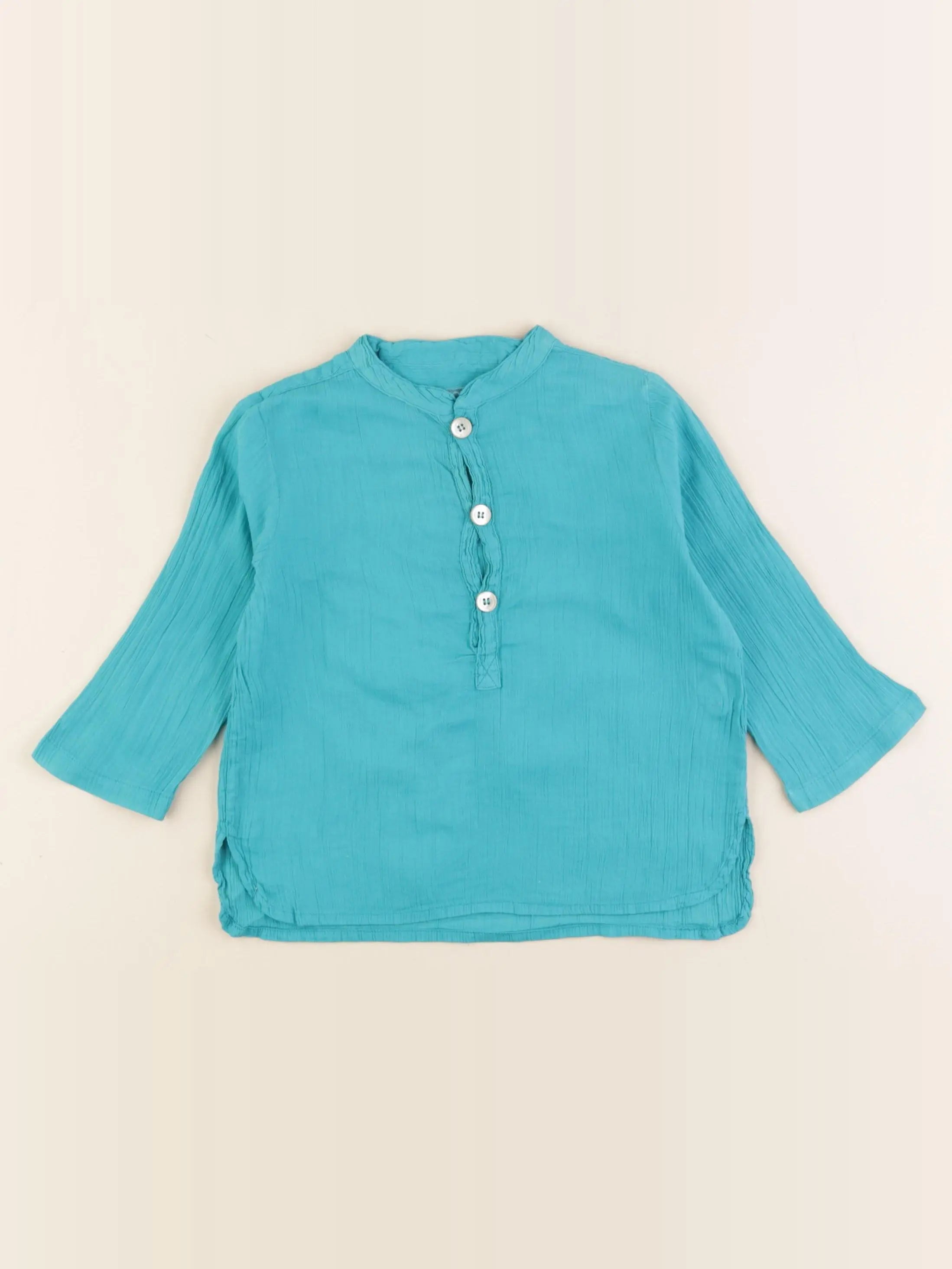 Bonton - blouse bleu - 18 mois