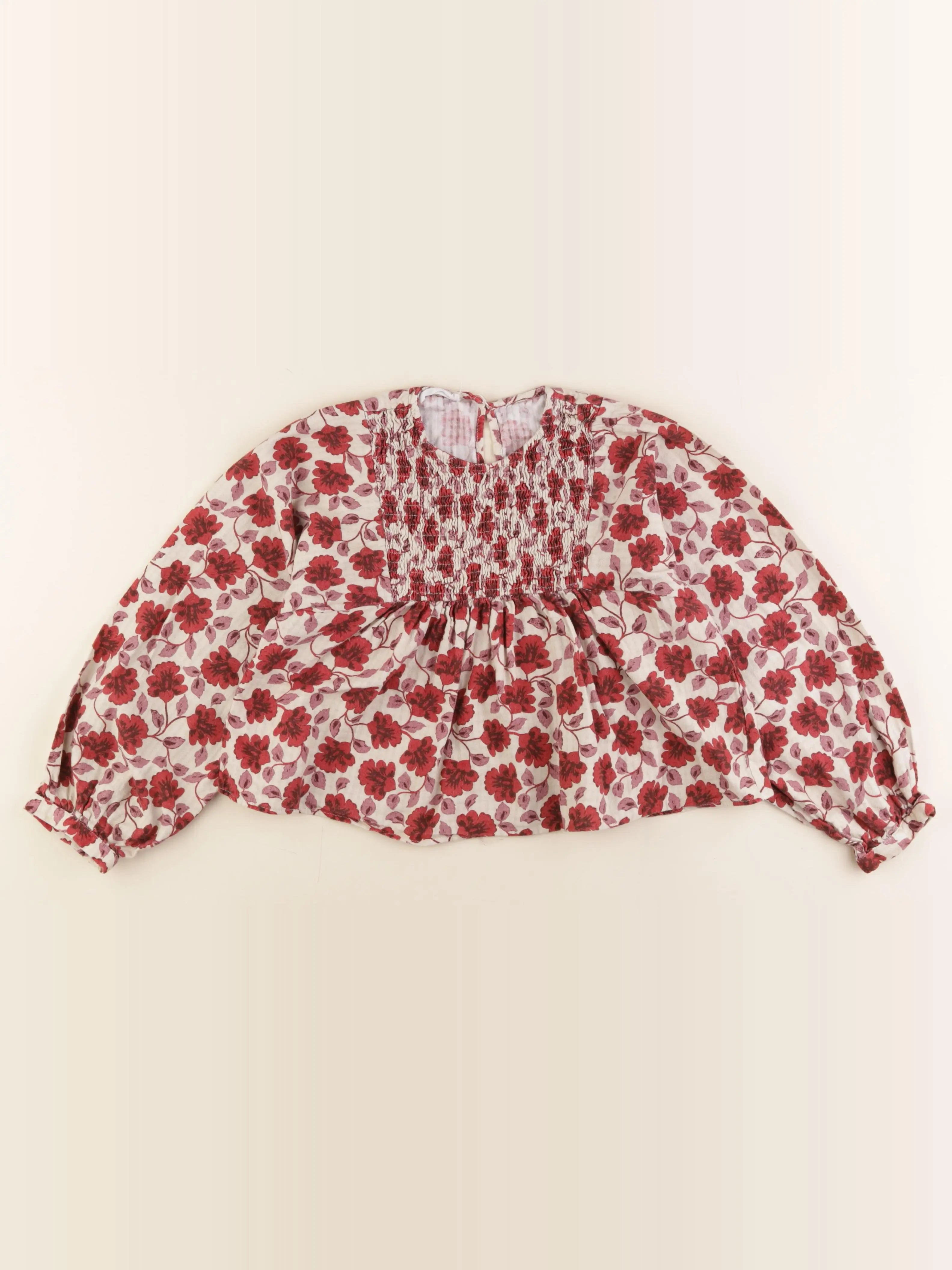 Zara - blouse rouge - 9 ans